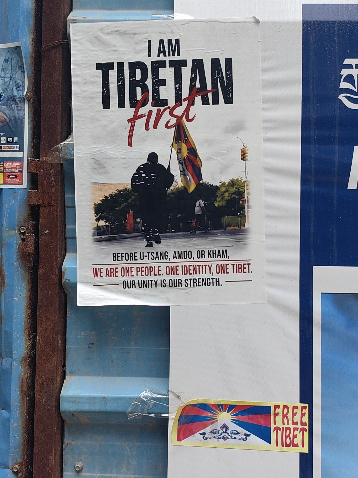 Morning in Delhi's Tibetan quarter: temples, protest posters, street life