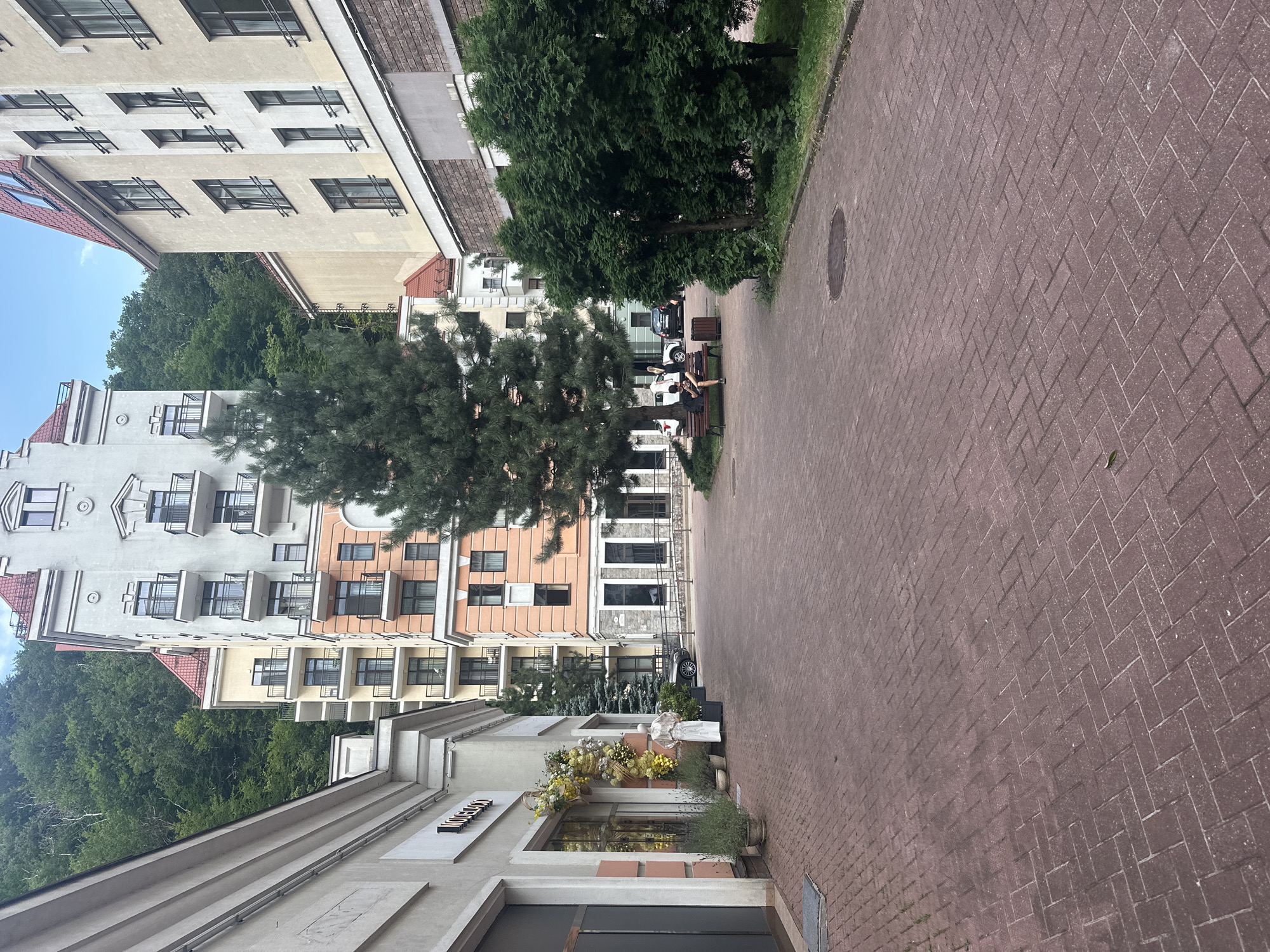 Estosadok's riverside promenade on a cloudy summer afternoon