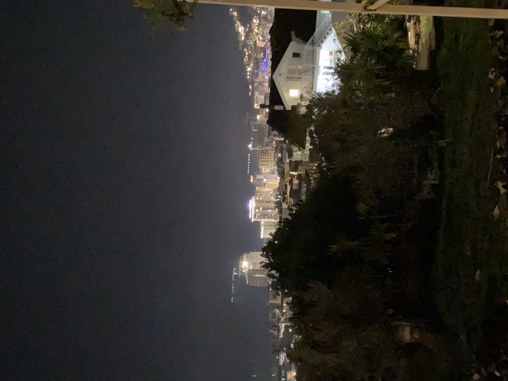 Nighttime walking tour documented through Budva, Montenegro streets