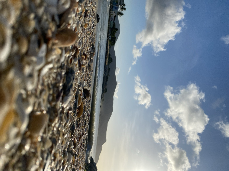 Day at Juan Griego beach documented through sunset