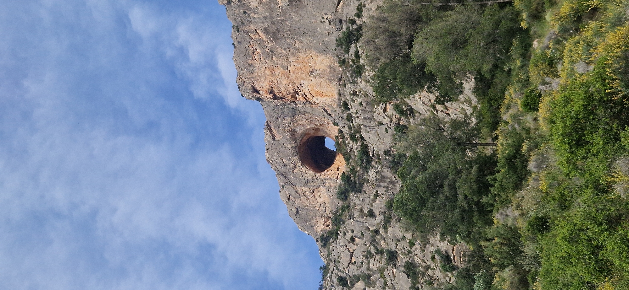 Natural rock formations documented at Cabeço d'Or mountain, Busot