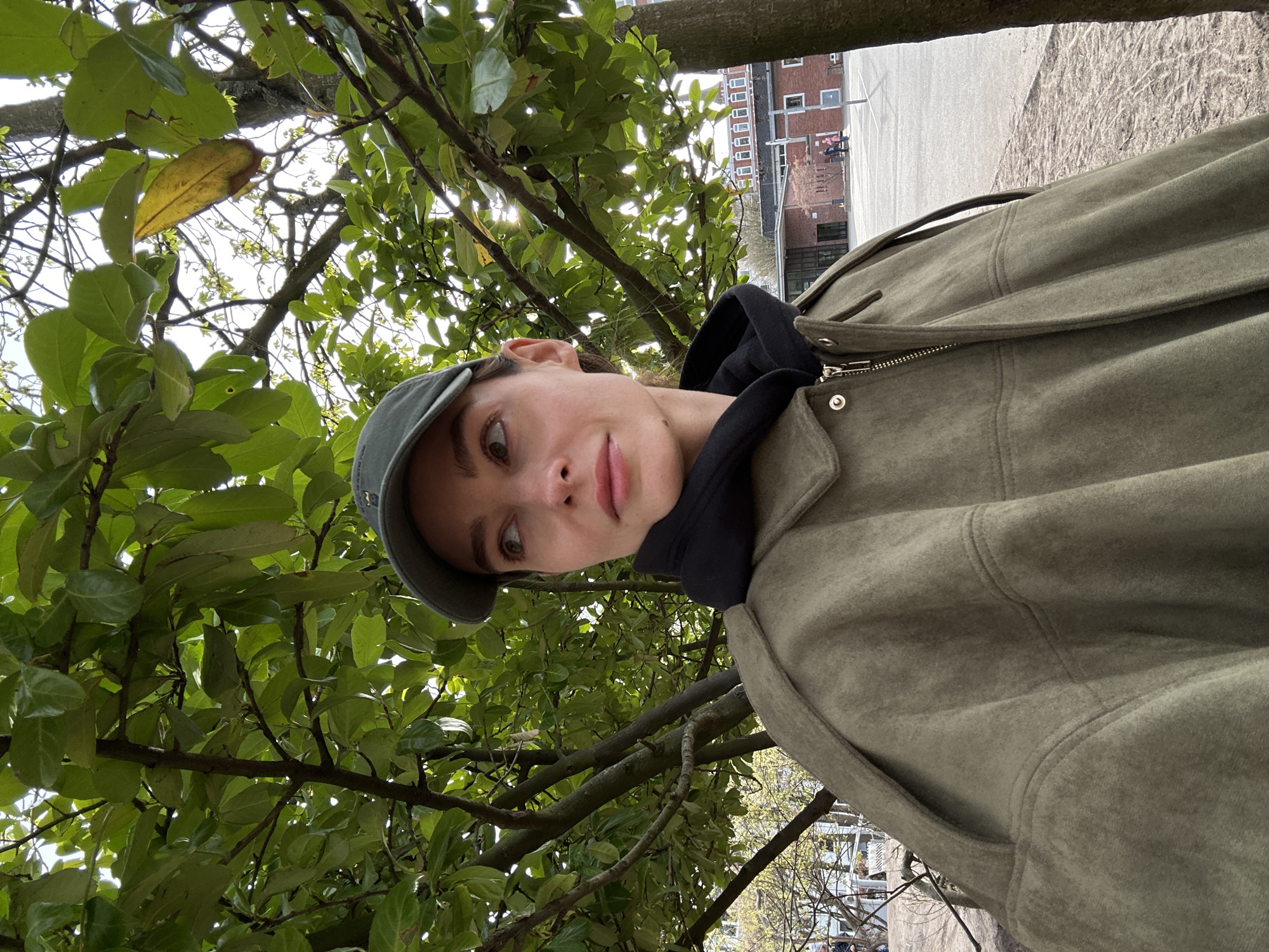 Person documents playground visit in Kiel, Germany