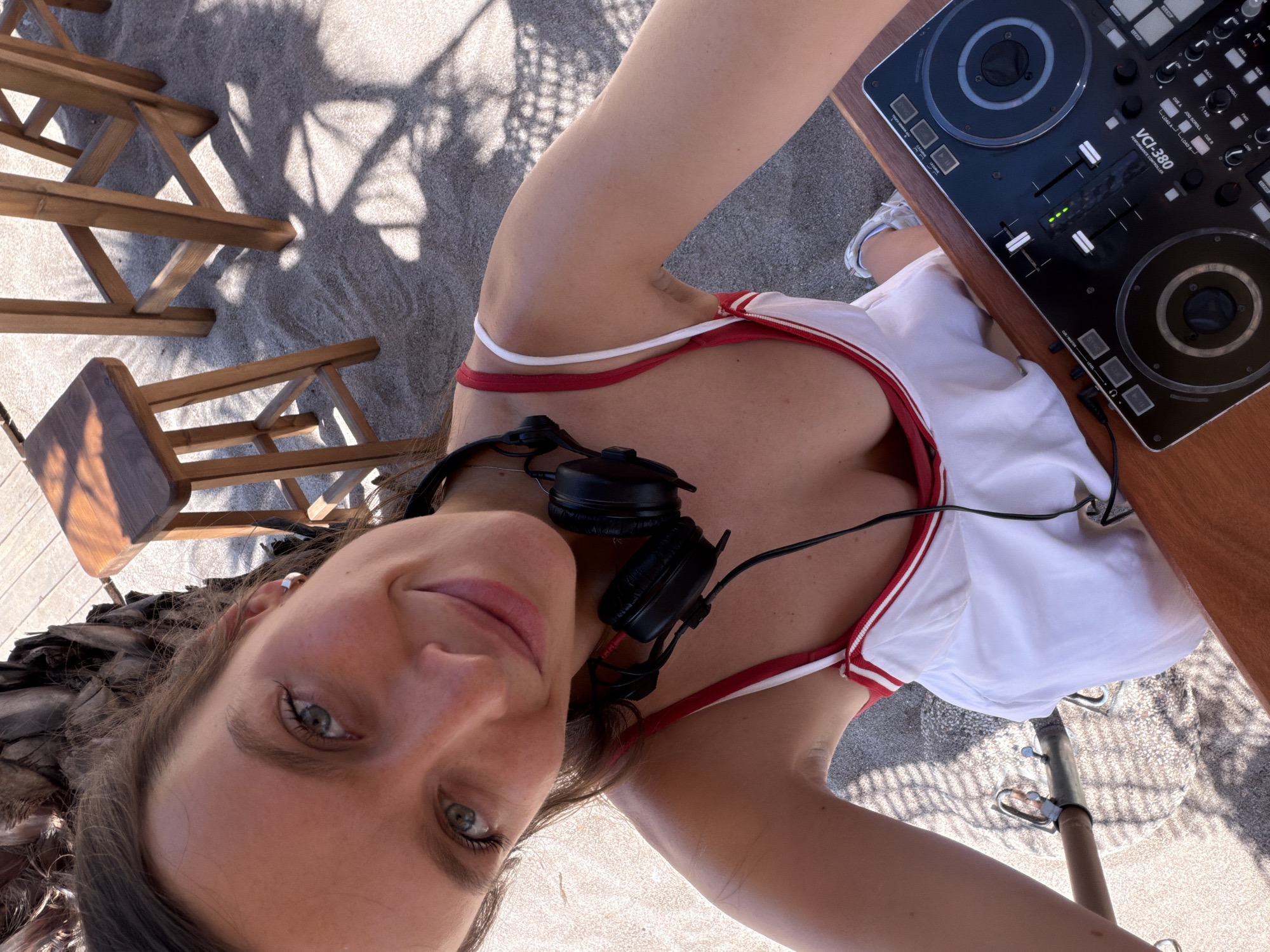 Beach club day in Sutomore, Montenegro