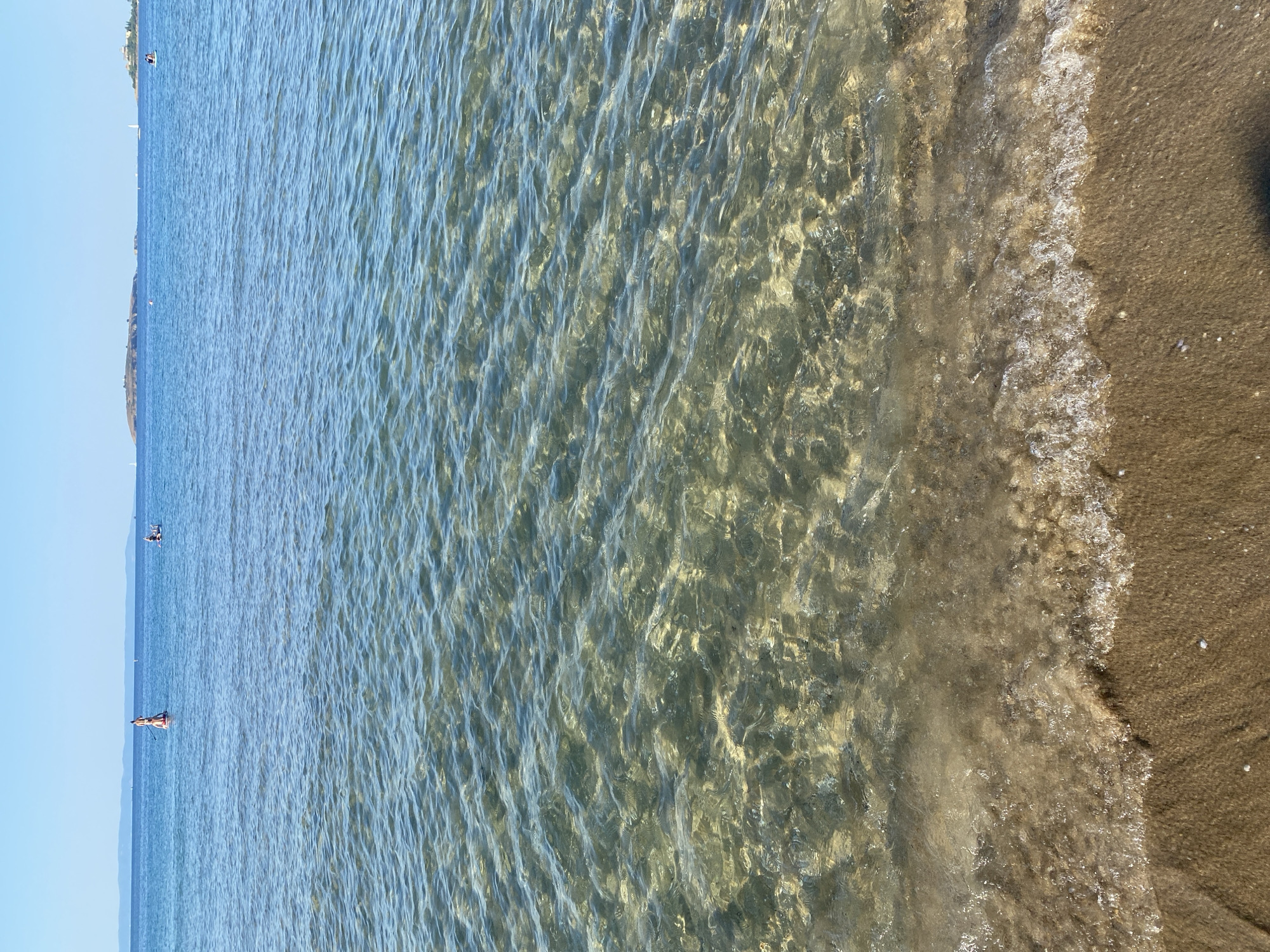 Lazy beach afternoon in Sozopol with watermelon and calm seas.