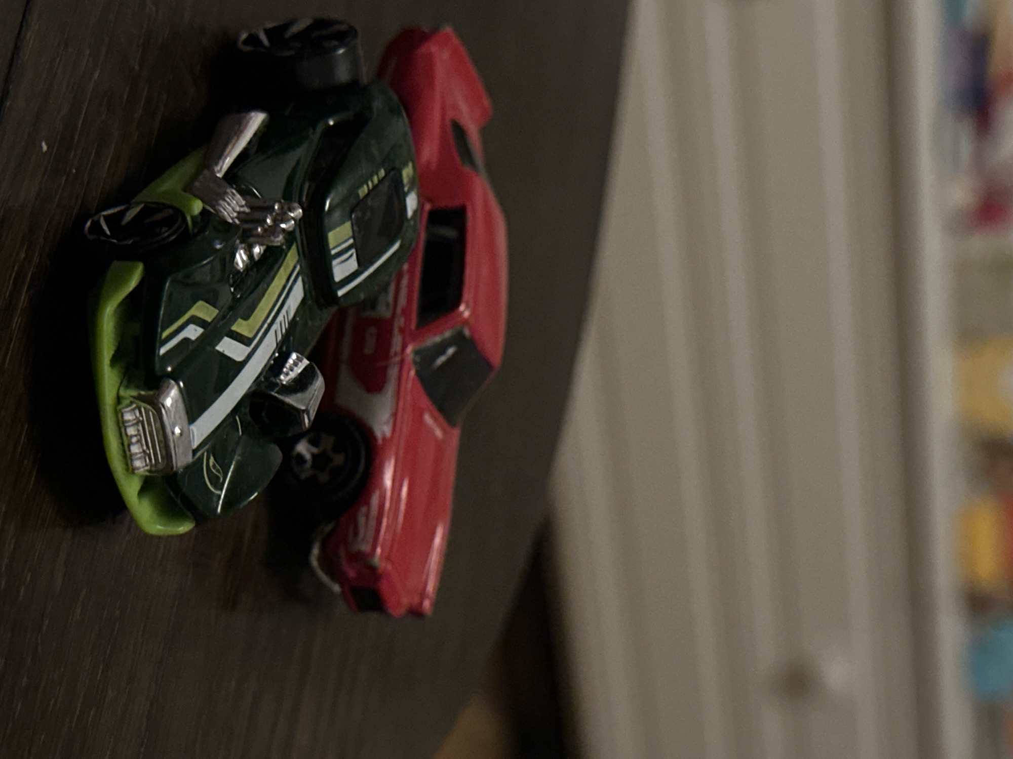 Evening toy car collection and Sofia hotel views