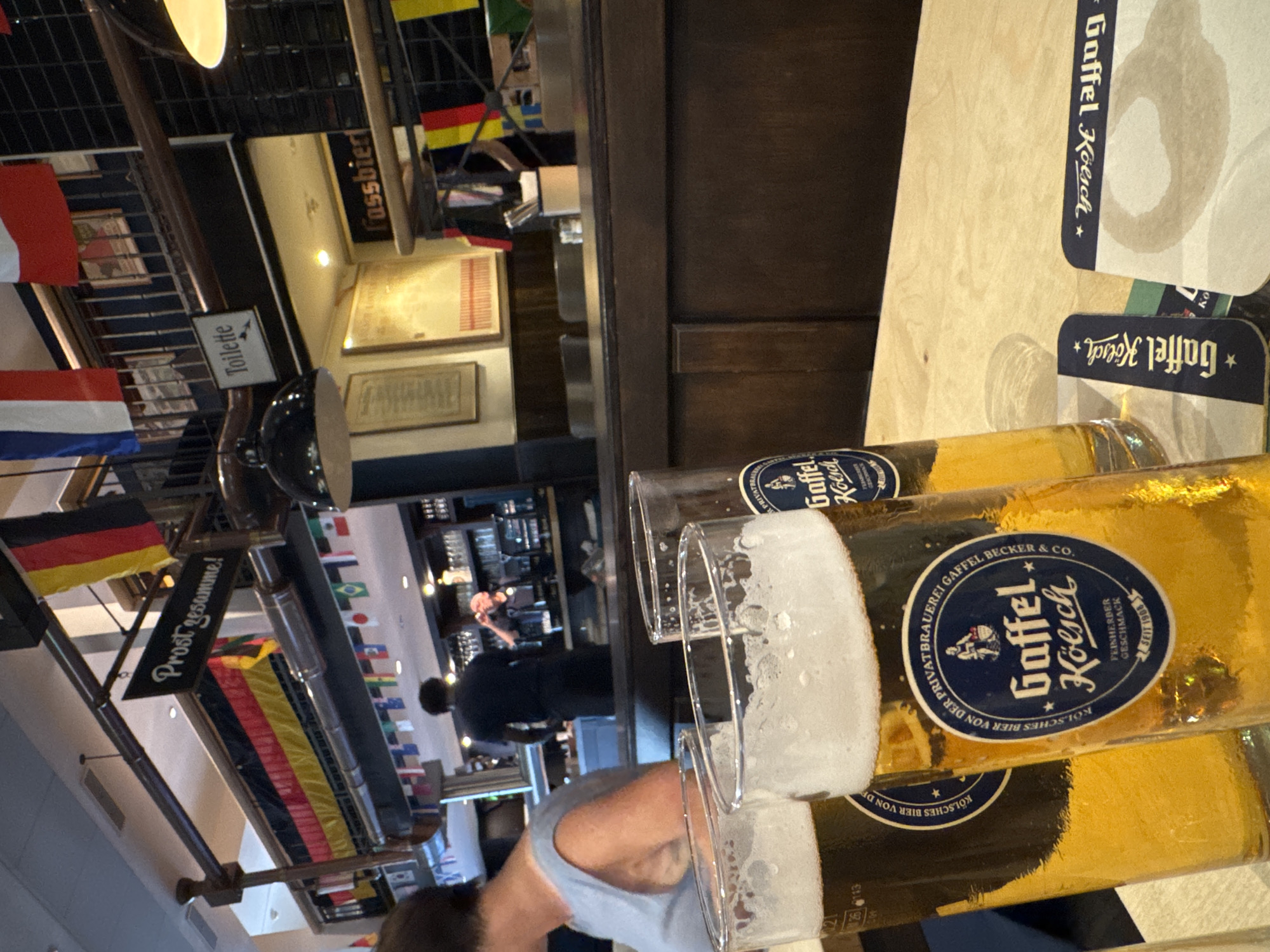 Lunch and Kölsch at a Cologne brauhaus
