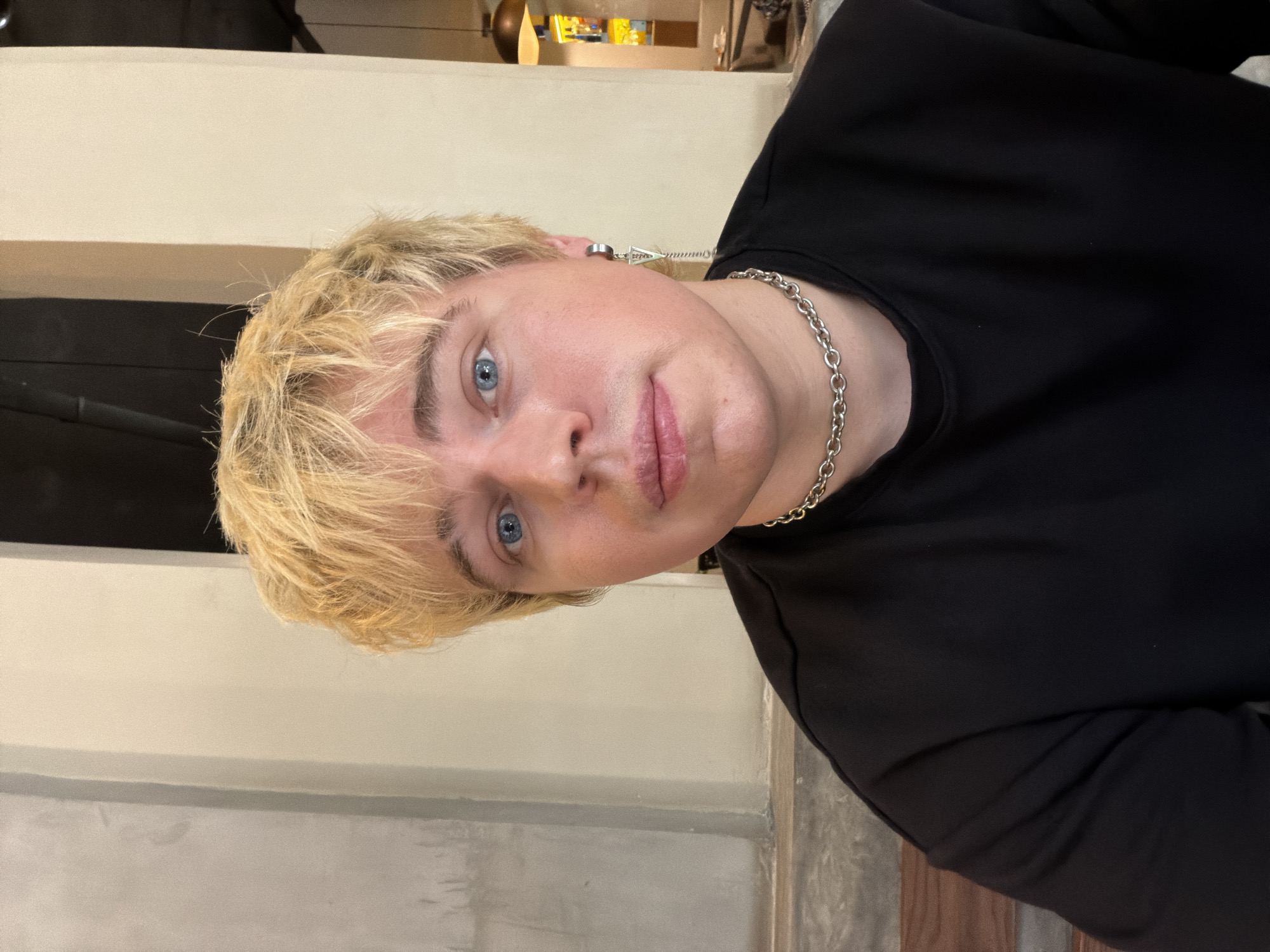 Blonde visitor documented at breakfast cafes in Thủ Đức