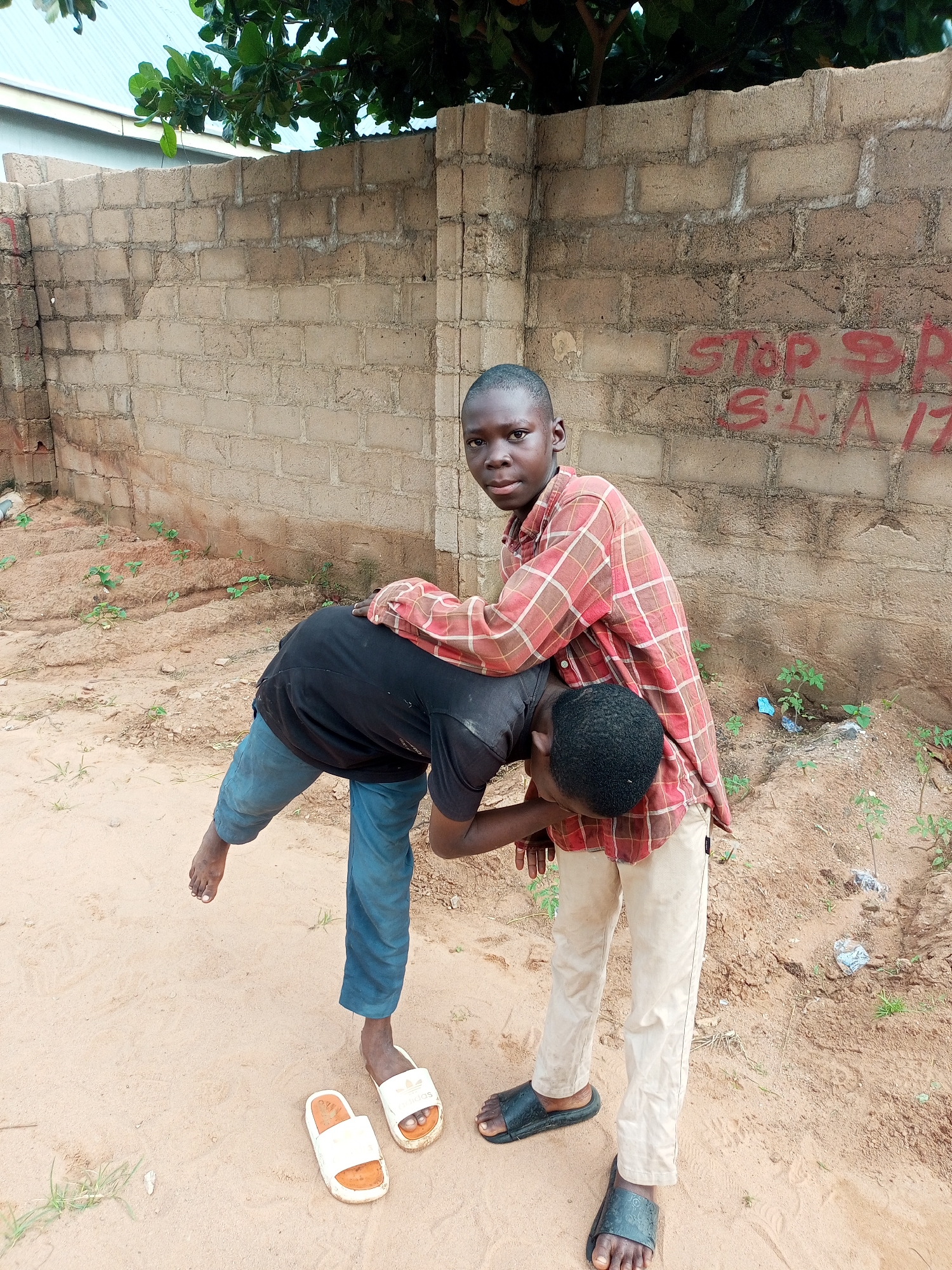 Kids playing outdoors in Tempure and Gombe, Nigeria