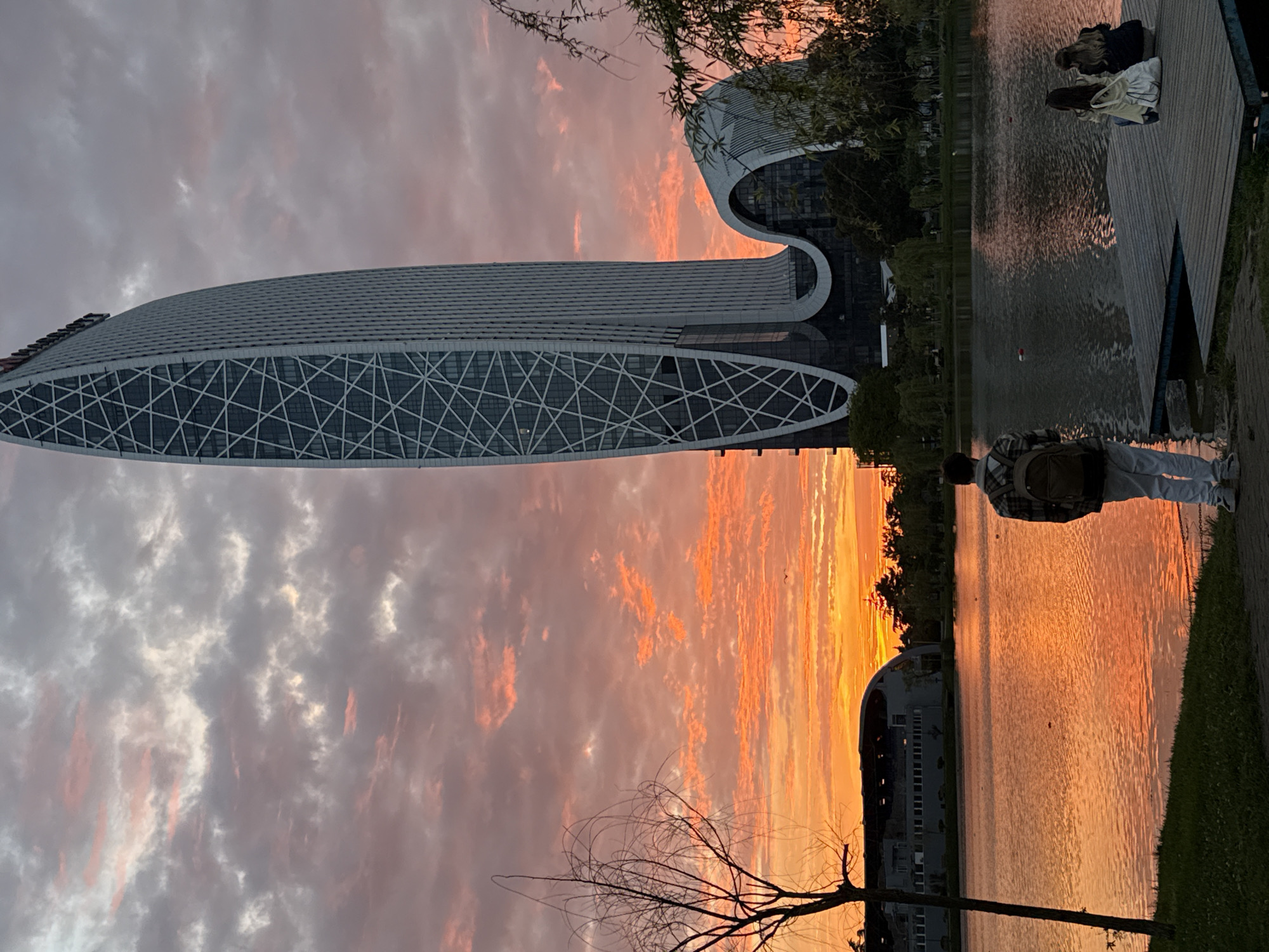 Sunset view of Radisson Blu Hotel captured in Batumi