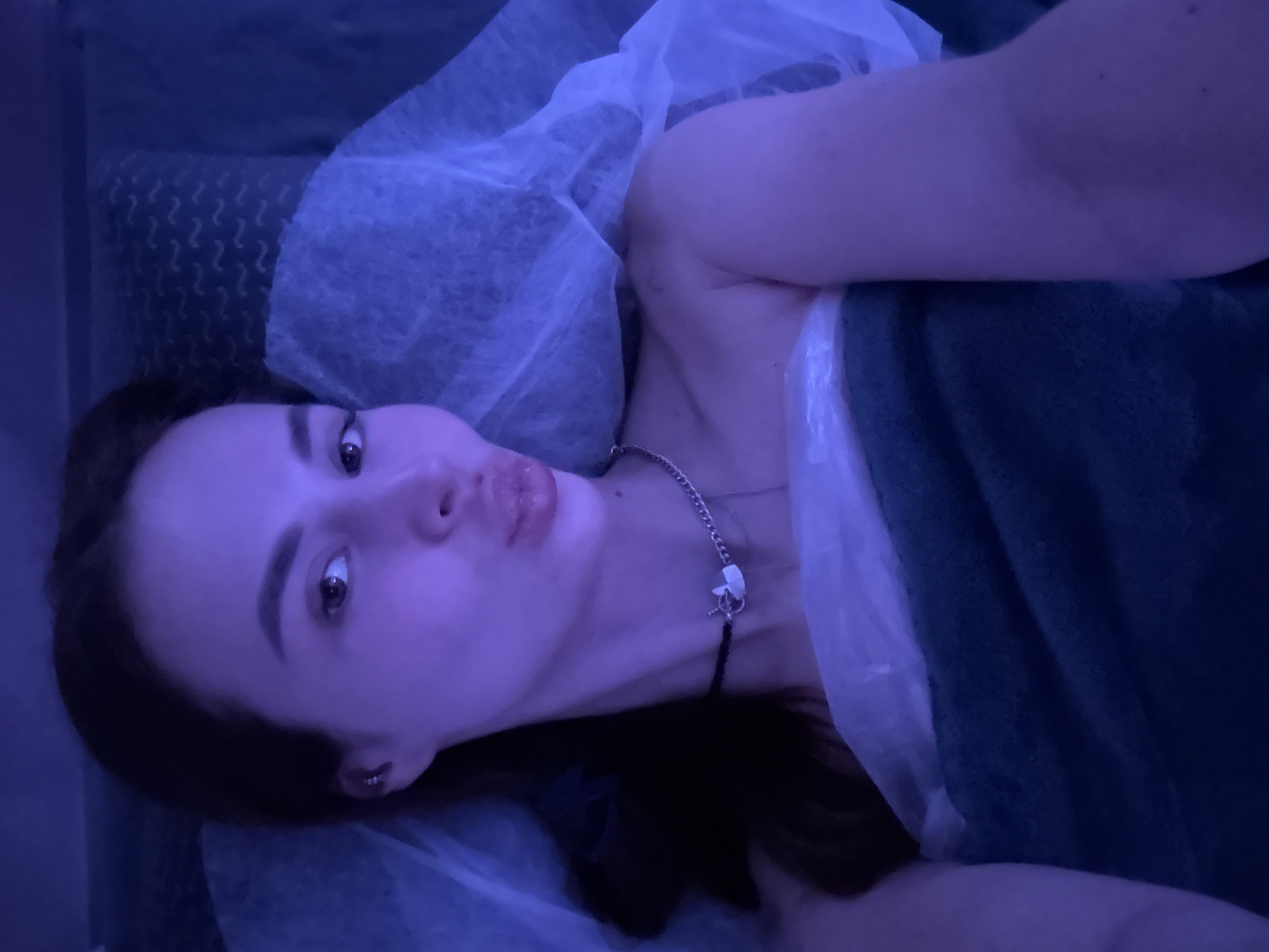 Spa session documented in Kyiv with ambient lighting
