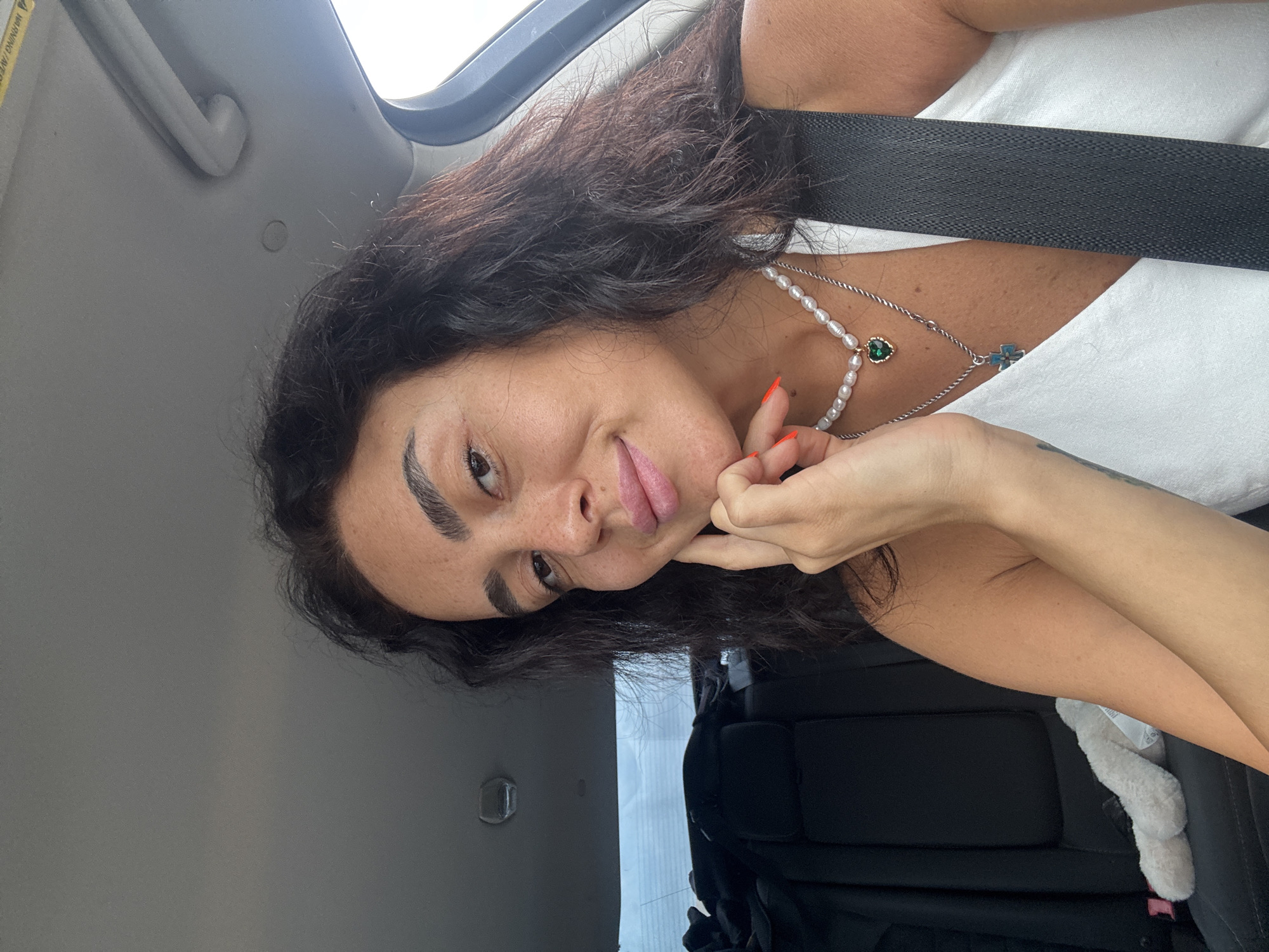 Selfie session in a parked car, Tbilisi