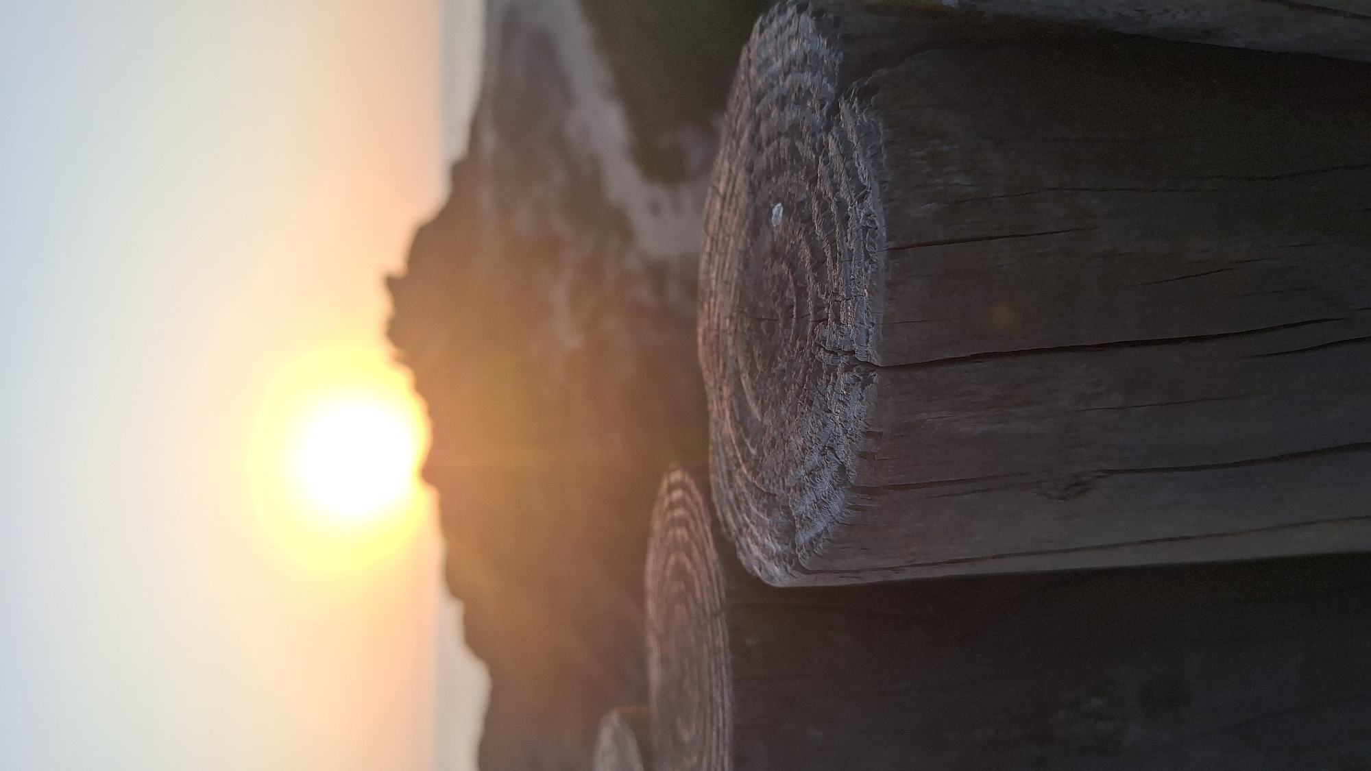 Sunset along the granite coastline of Matosinhos