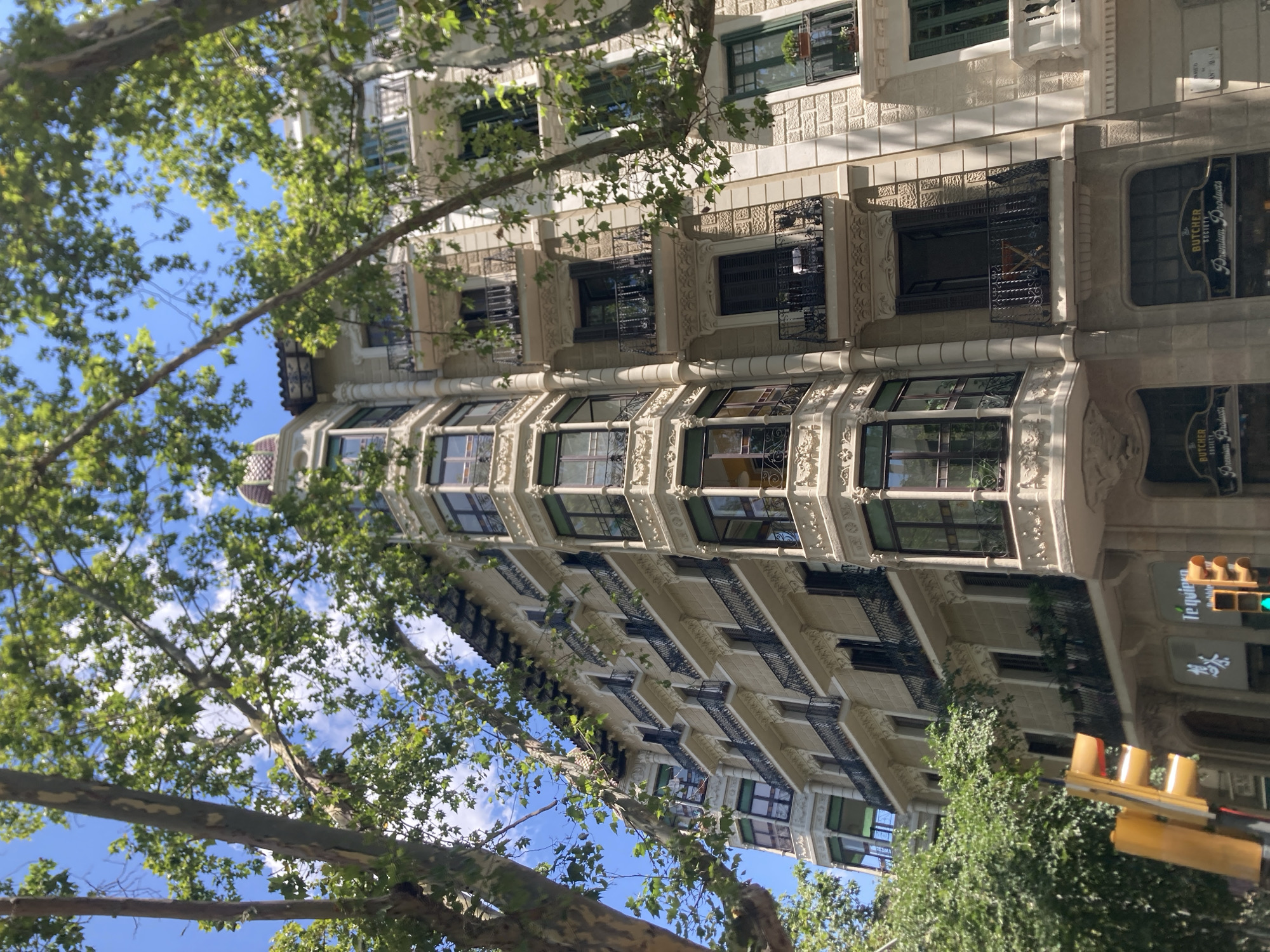 Barcelona street-level architecture tour on a clear June morning