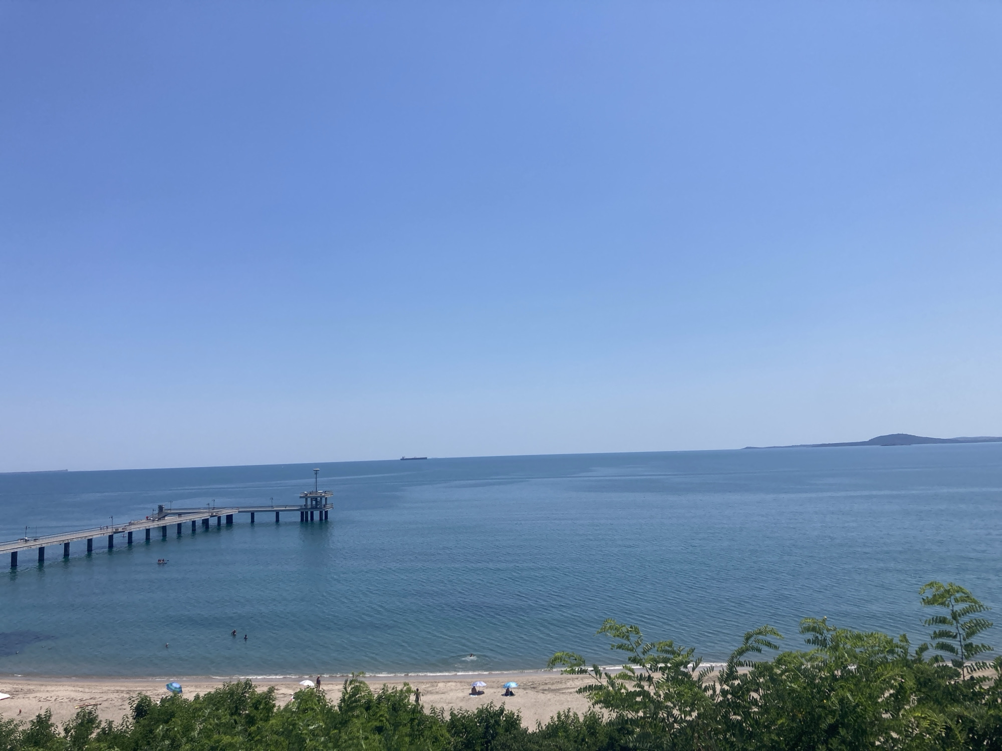 Summer morning along the Burgas seafront and Sea Garden