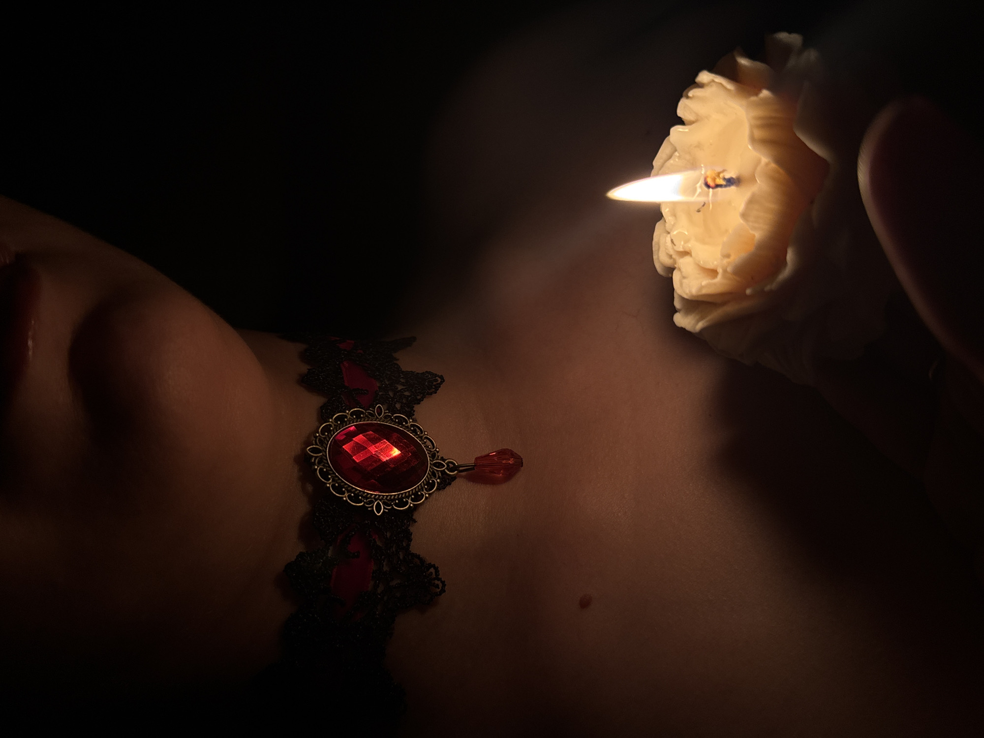 Candlelit atmosphere, dark aesthetics, and cats in Chaikovsky