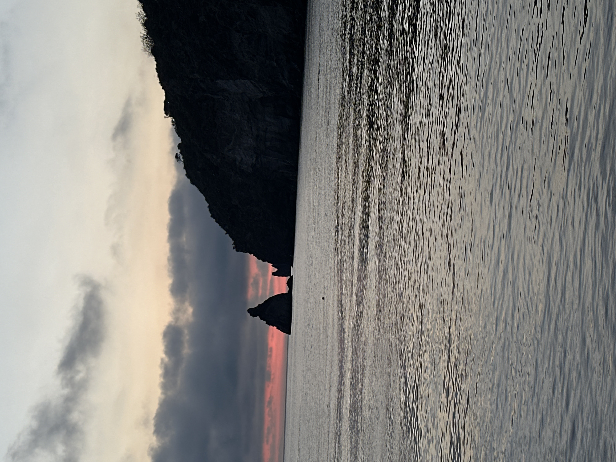 Dawn coastal scenes captured at Lipari pier, Italy