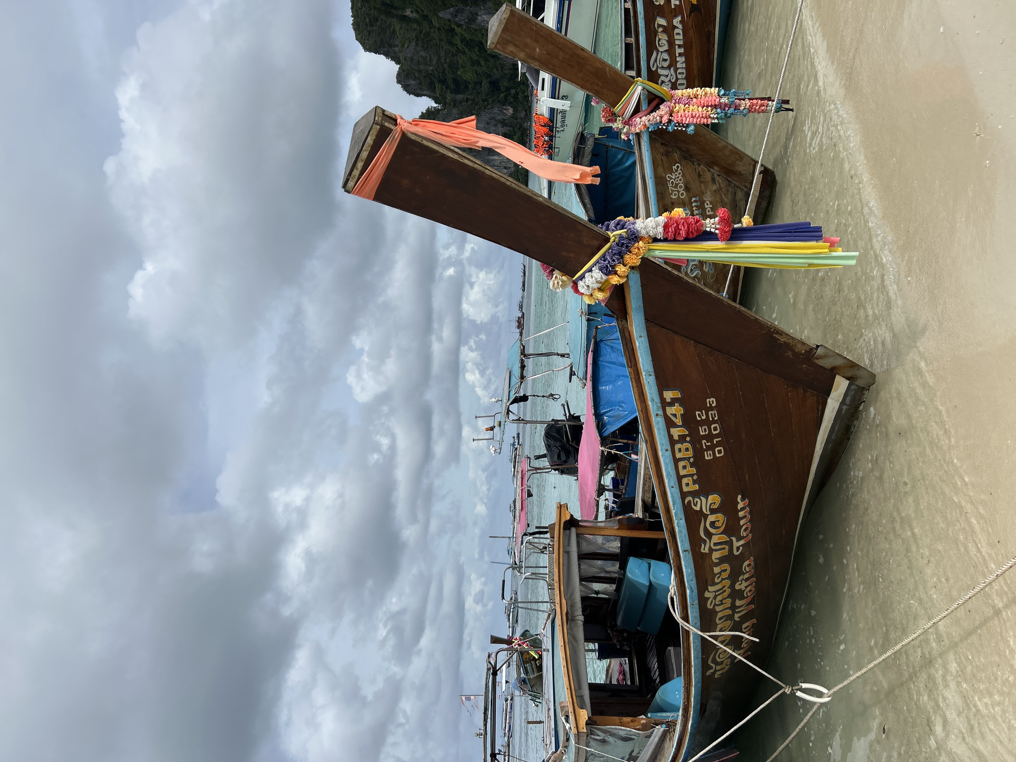 Morning beach activities captured at Ao Nang tourist destination