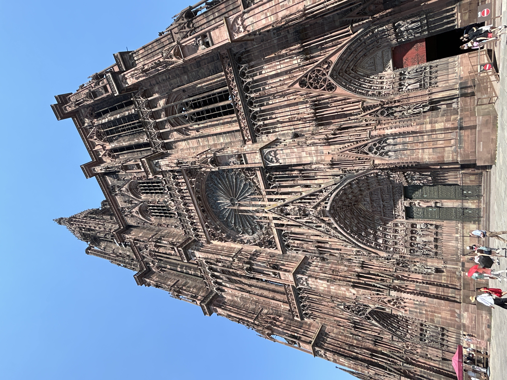 Strasbourg's Gothic cathedral and old-town streets on a sunny afternoon