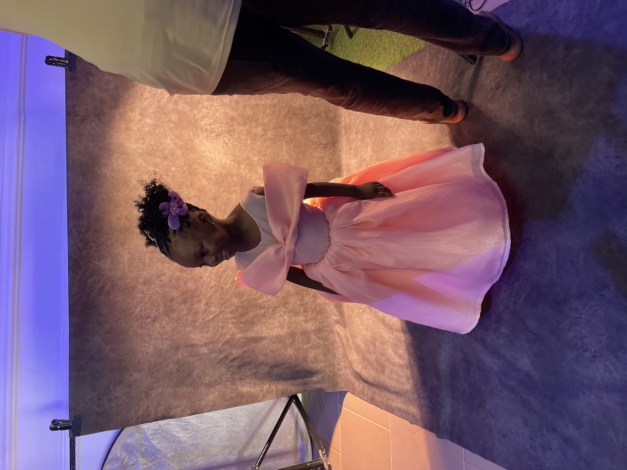 Young girl's formal portrait photoshoot captured in Jos, Nigeria