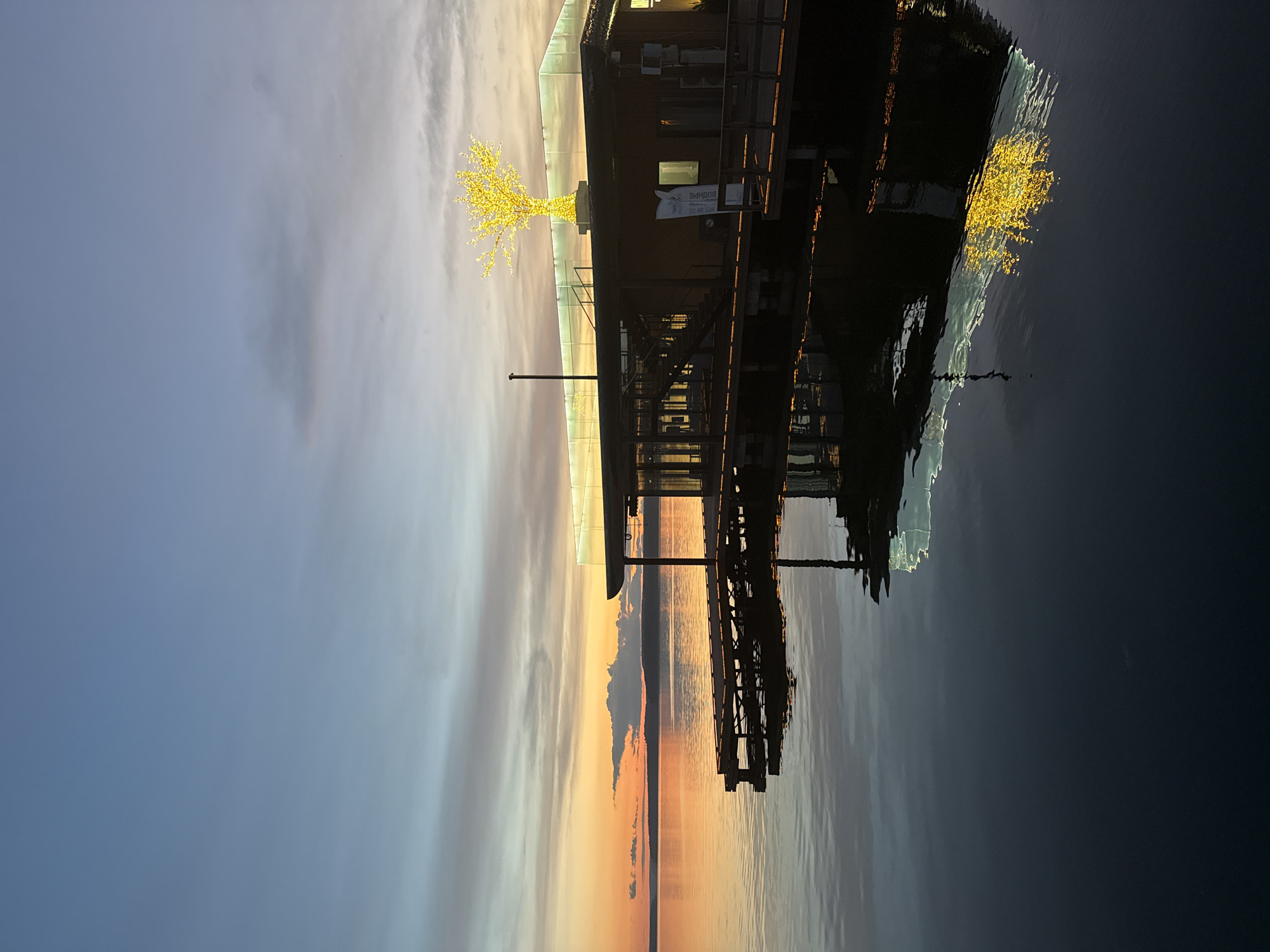 Evening drive through Votkinsk, from lakeside sunset to city streets