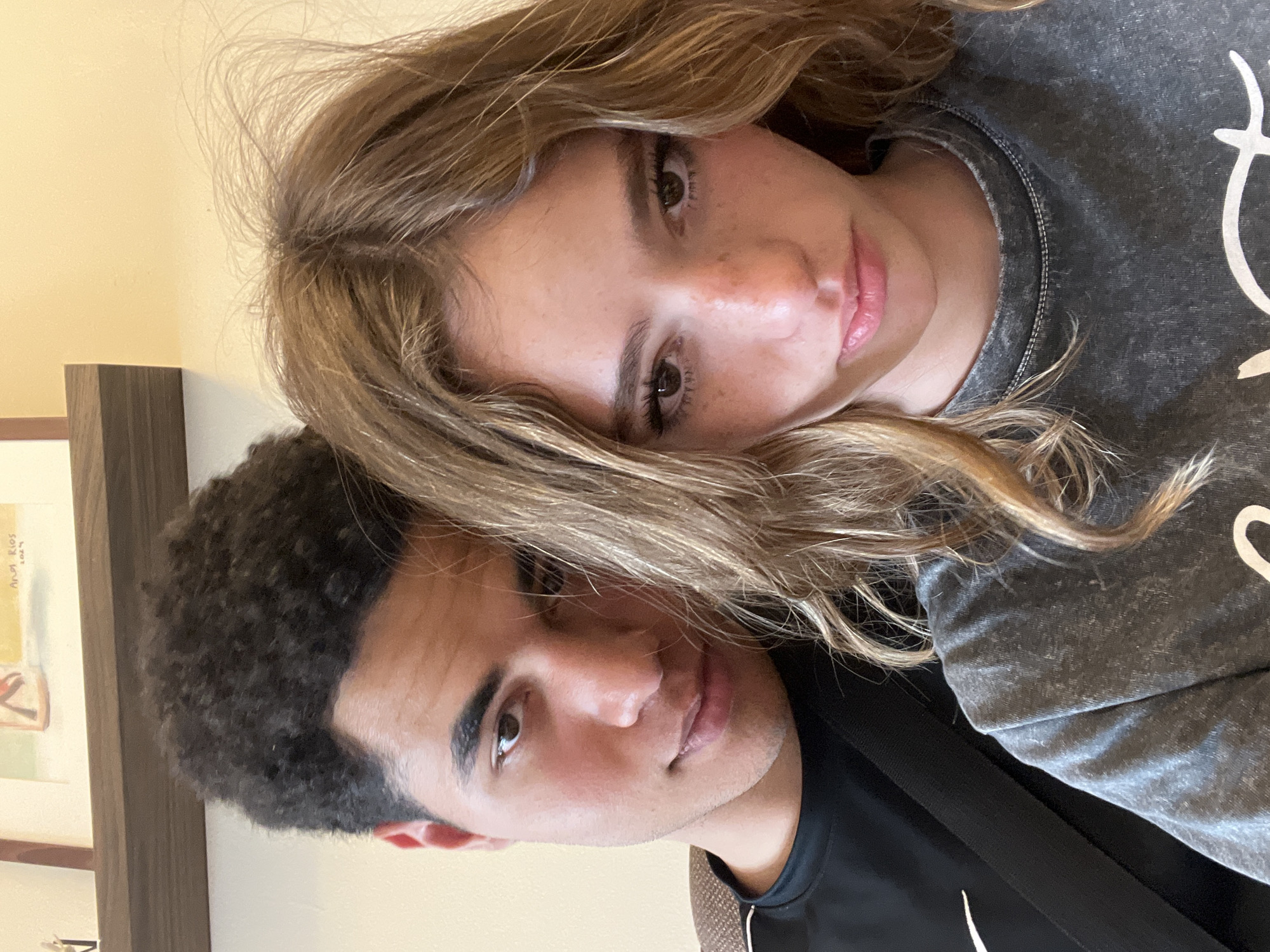 Couple observed at cafe in San Bernardino Tlaxcalancingo, Mexico