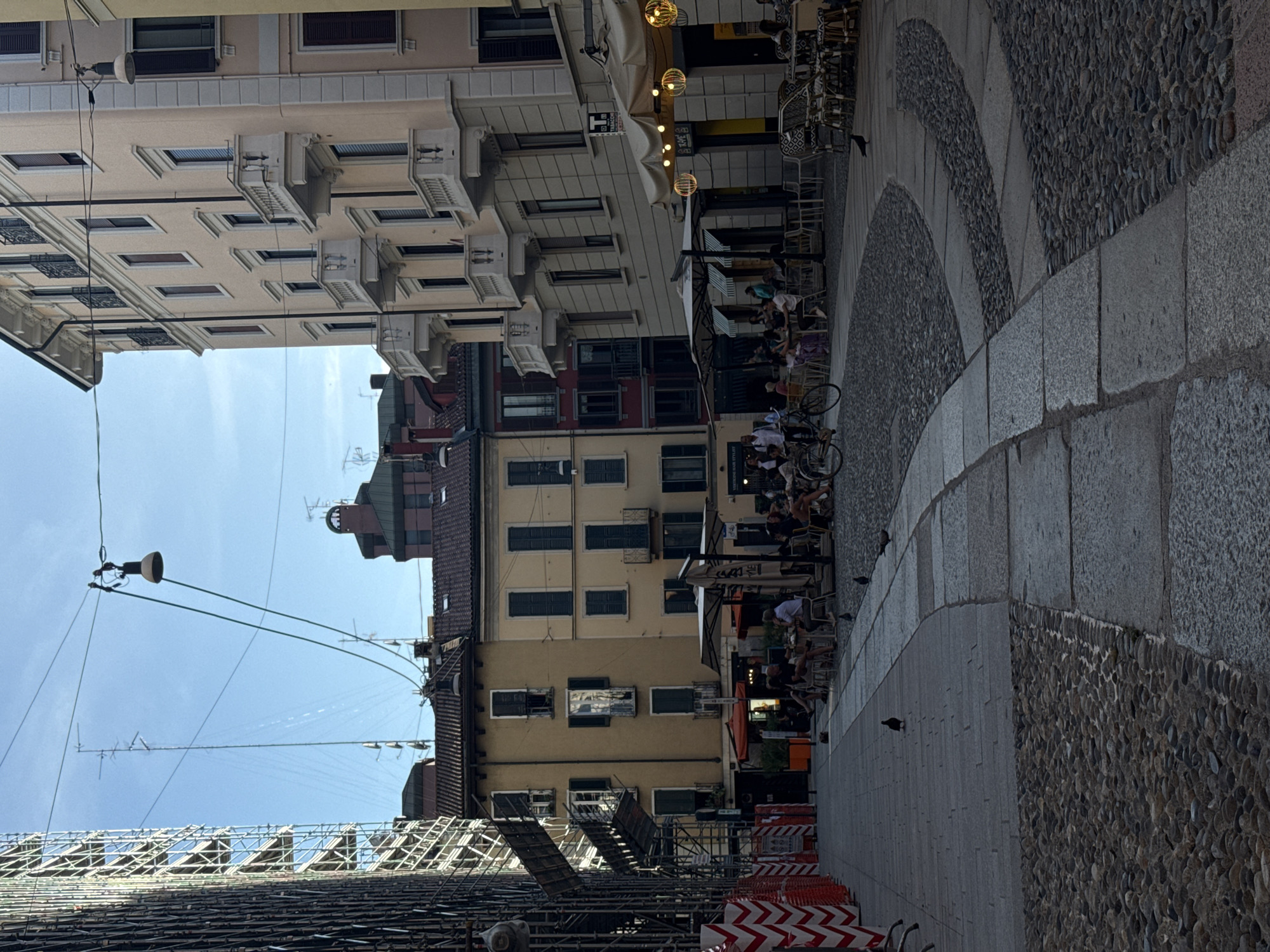 Collectible card game shopping documented in Milan street market
