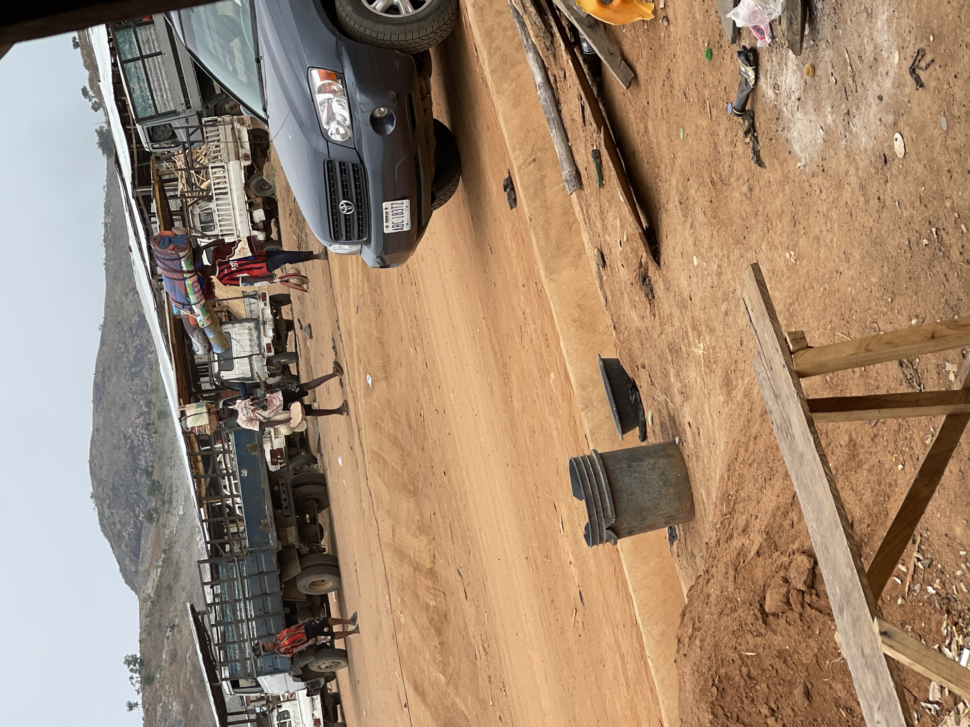 Daily life documented in Nigerian communities during construction activity