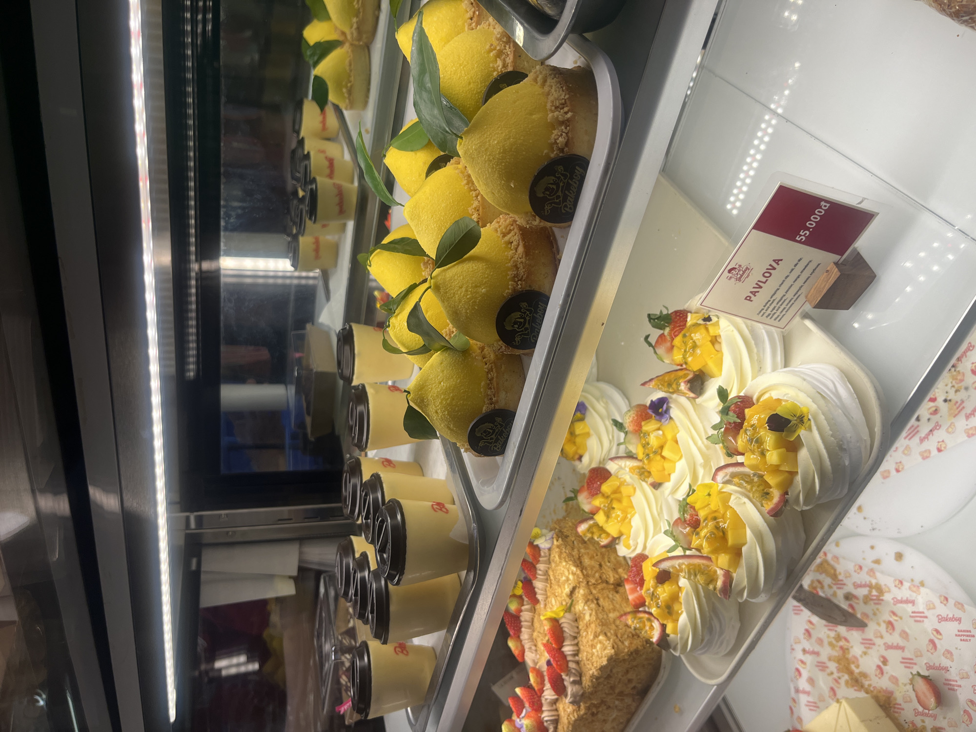 Bakery display documented at Vietnamese Bakeboy location