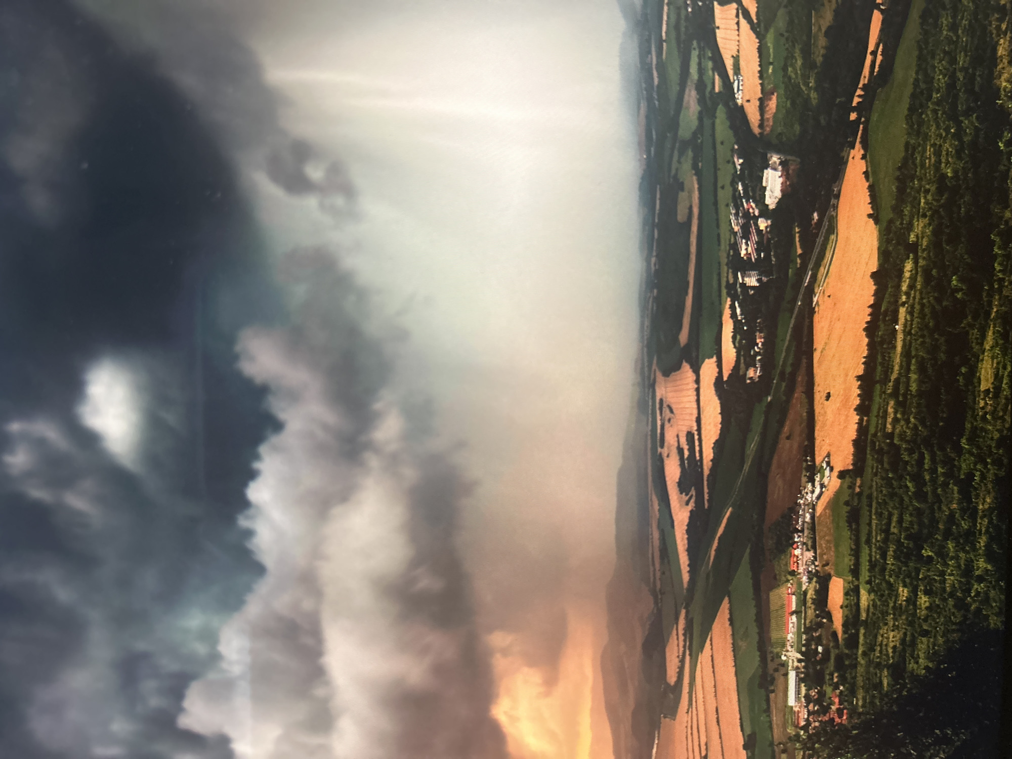 Dramatic storm clouds and sunlight captured over Kuala Lumpur