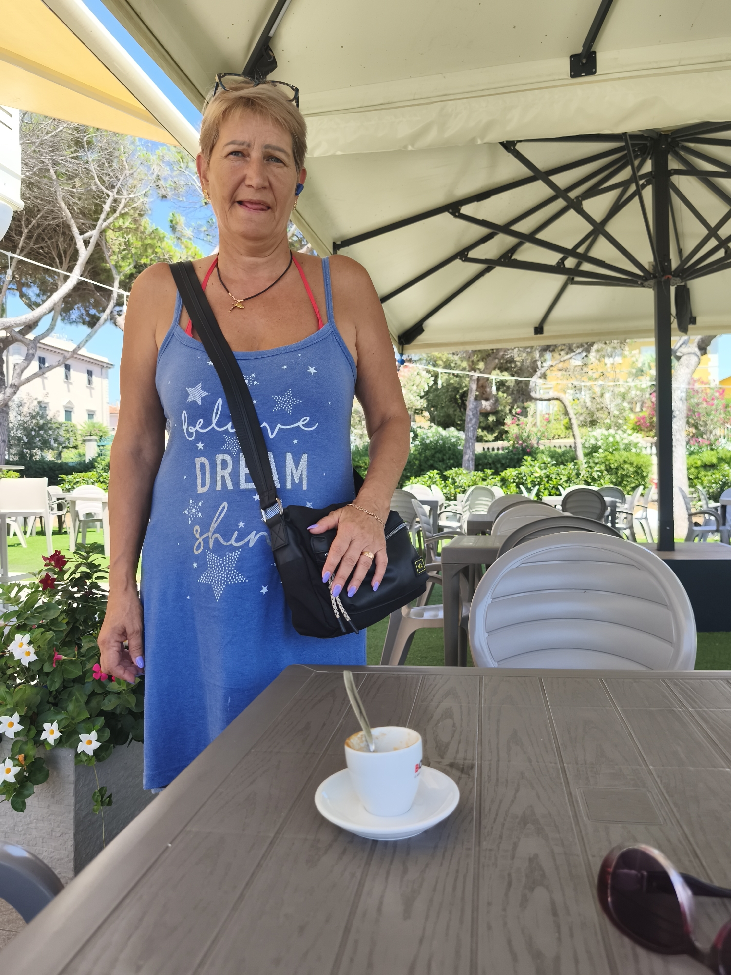 Afternoon at a historic Livorno waterfront café