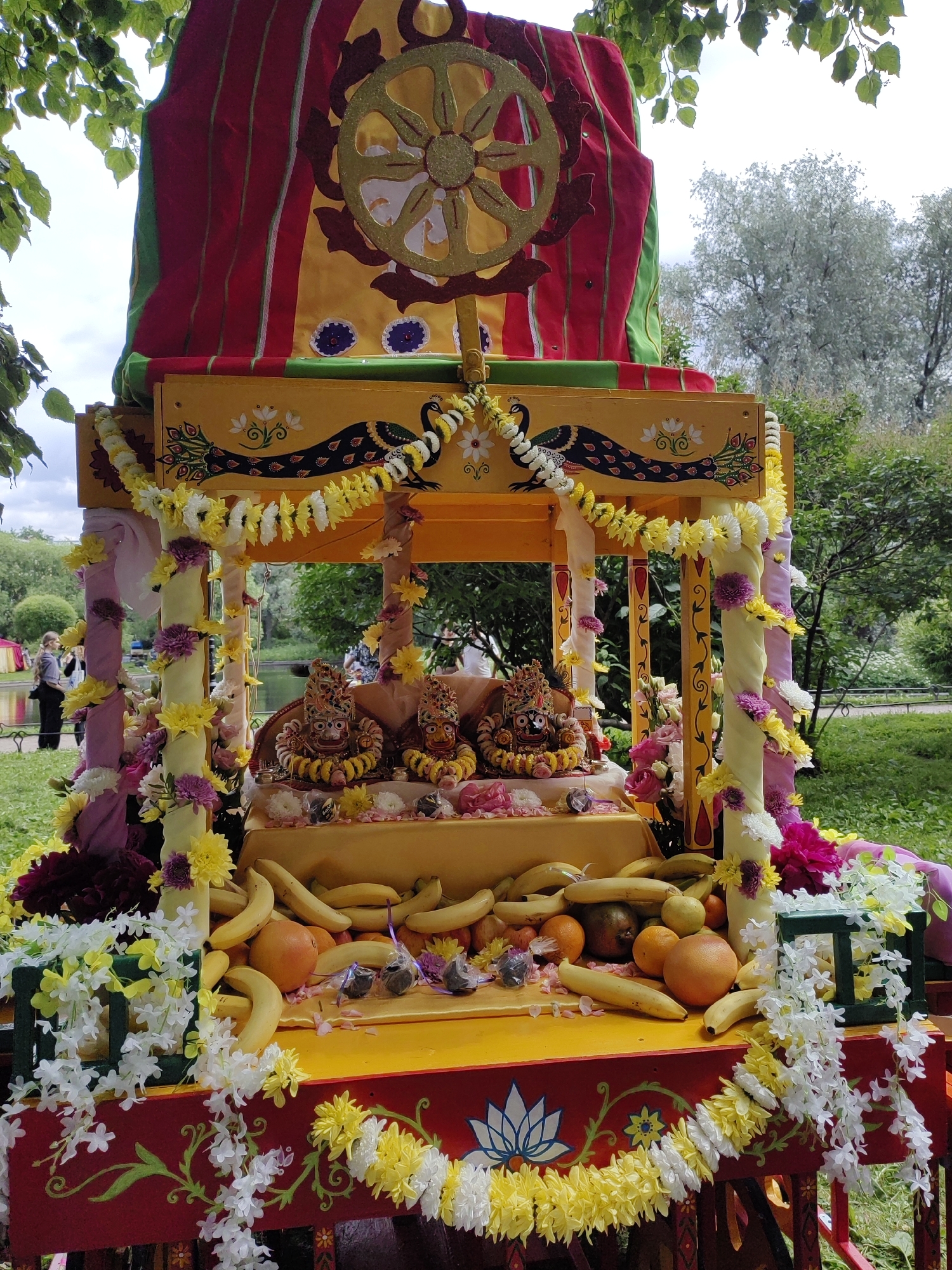 Indian-inspired spiritual festival in Saint Petersburg, summer solstice morning