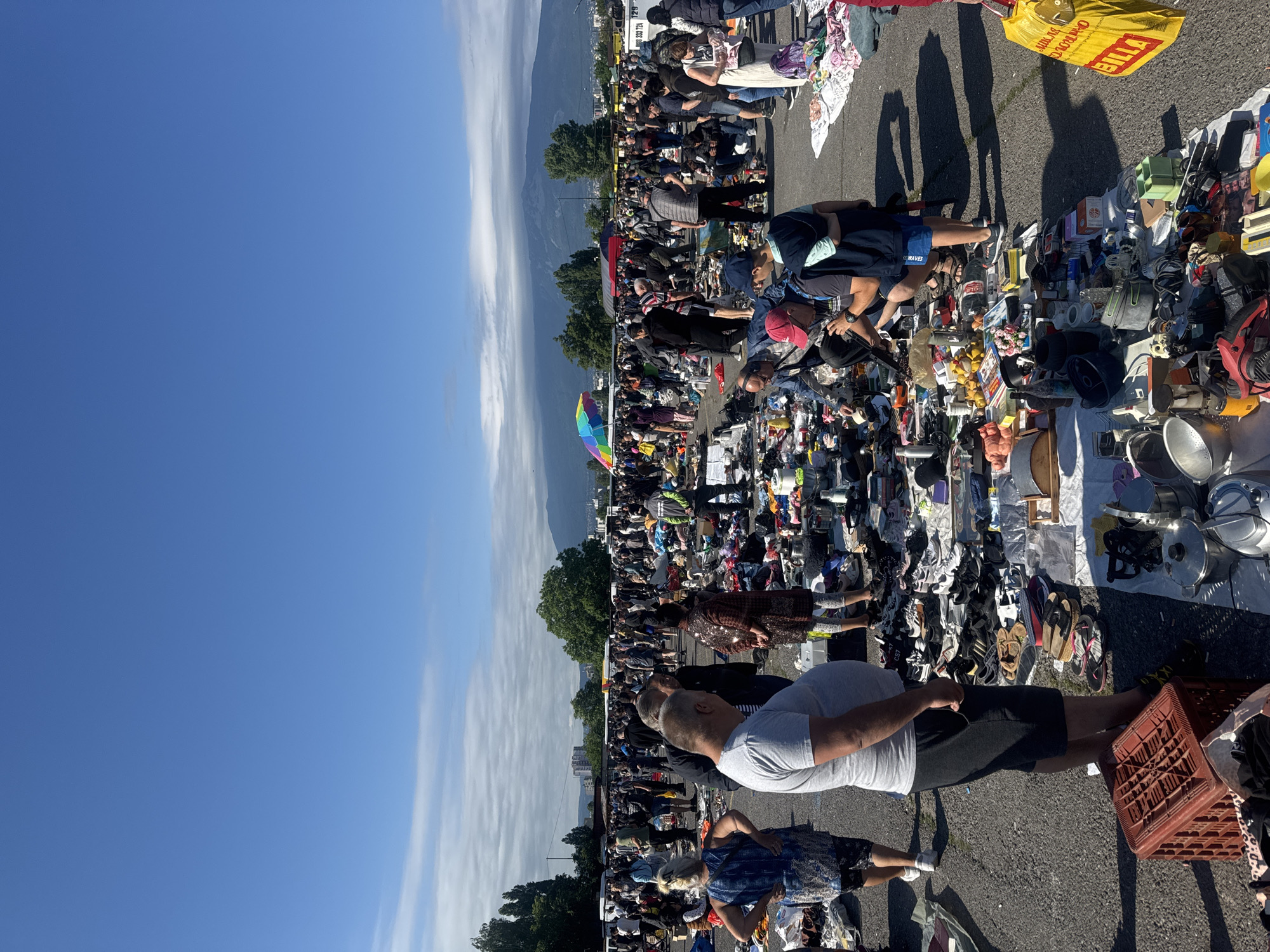 Morning flea market draws shoppers in Sofia, Bulgaria