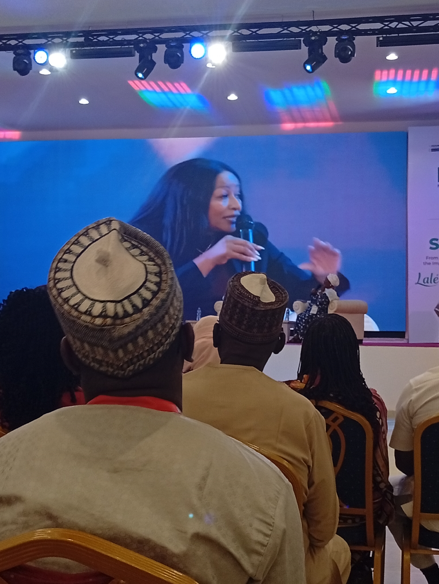 Conference with traditional attire attendees held in Shaba, Nigeria