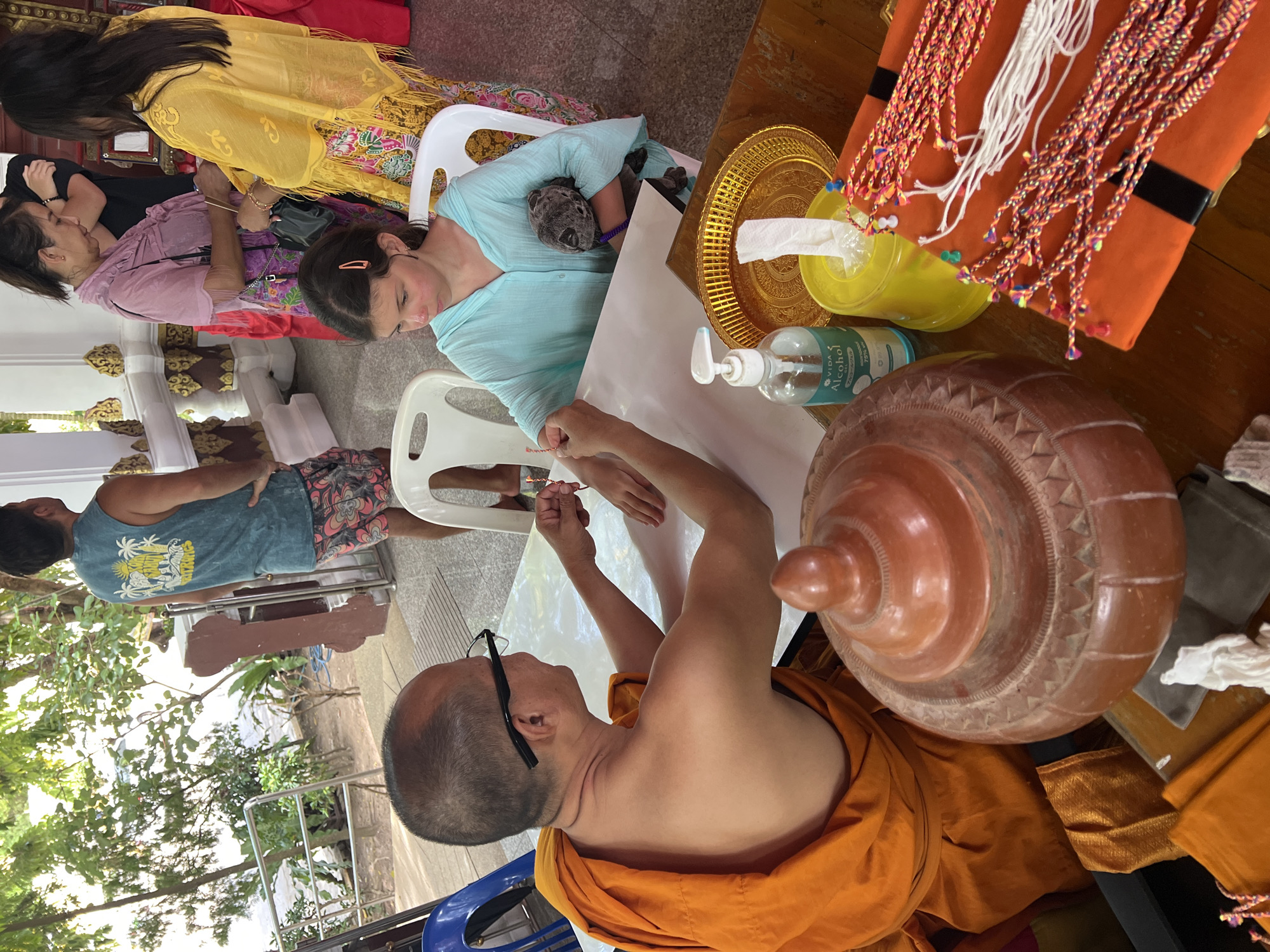 Buddhist temple rituals and sacred relics in Koh Samui