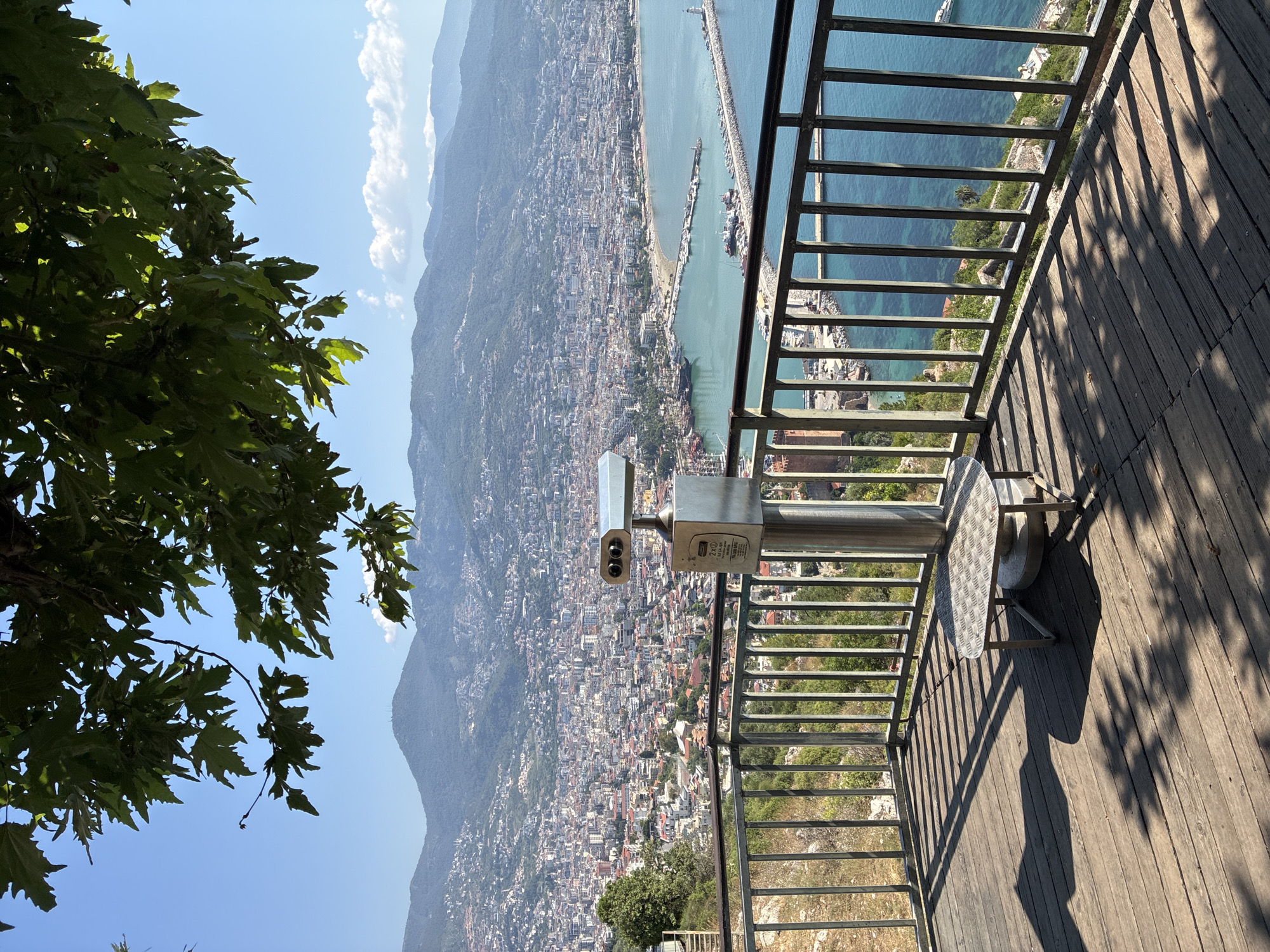 Multiple angles on Alanya's coastal panorama from observation points