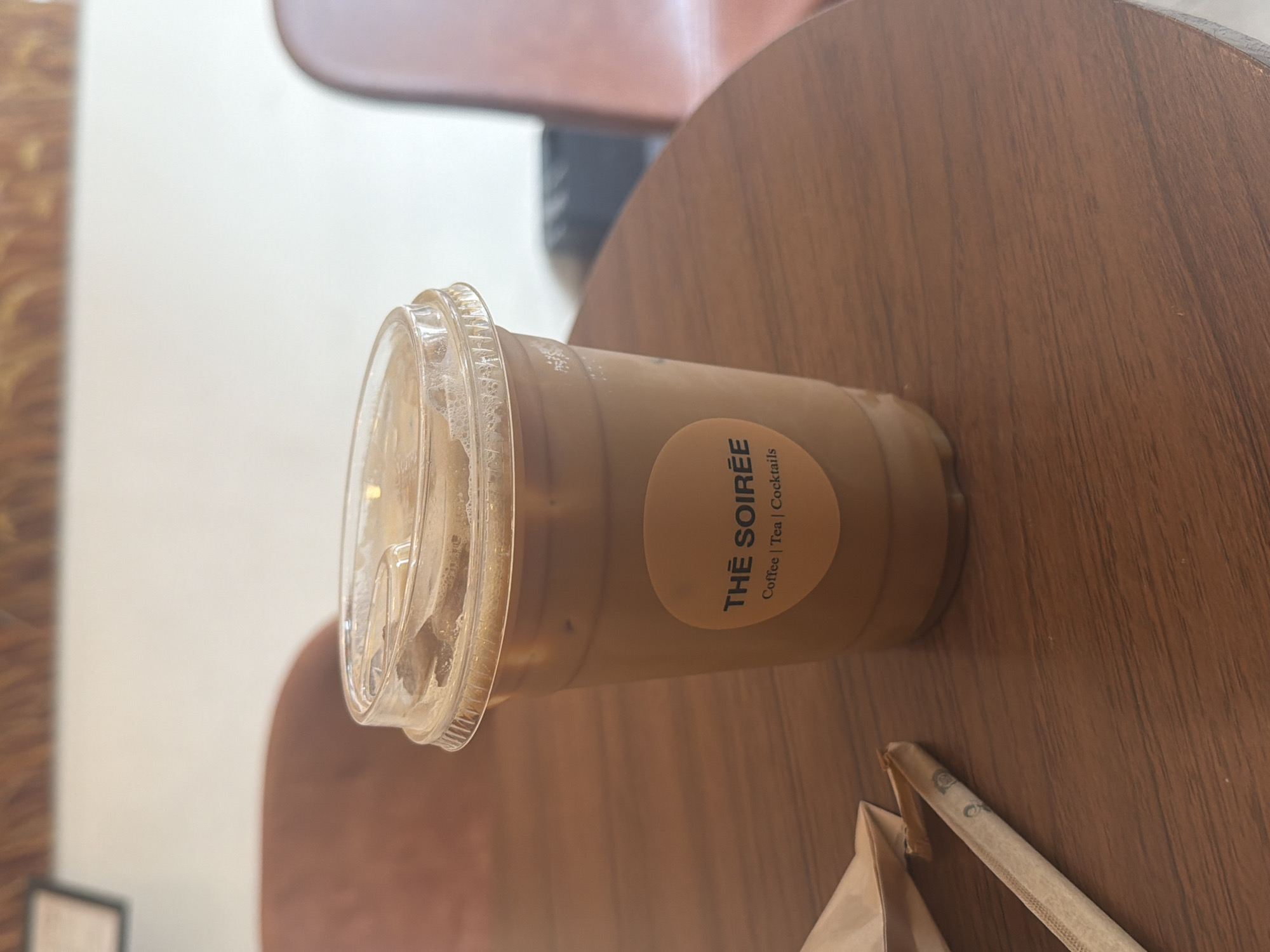 Iced coffee and Midtown streets on a July afternoon
