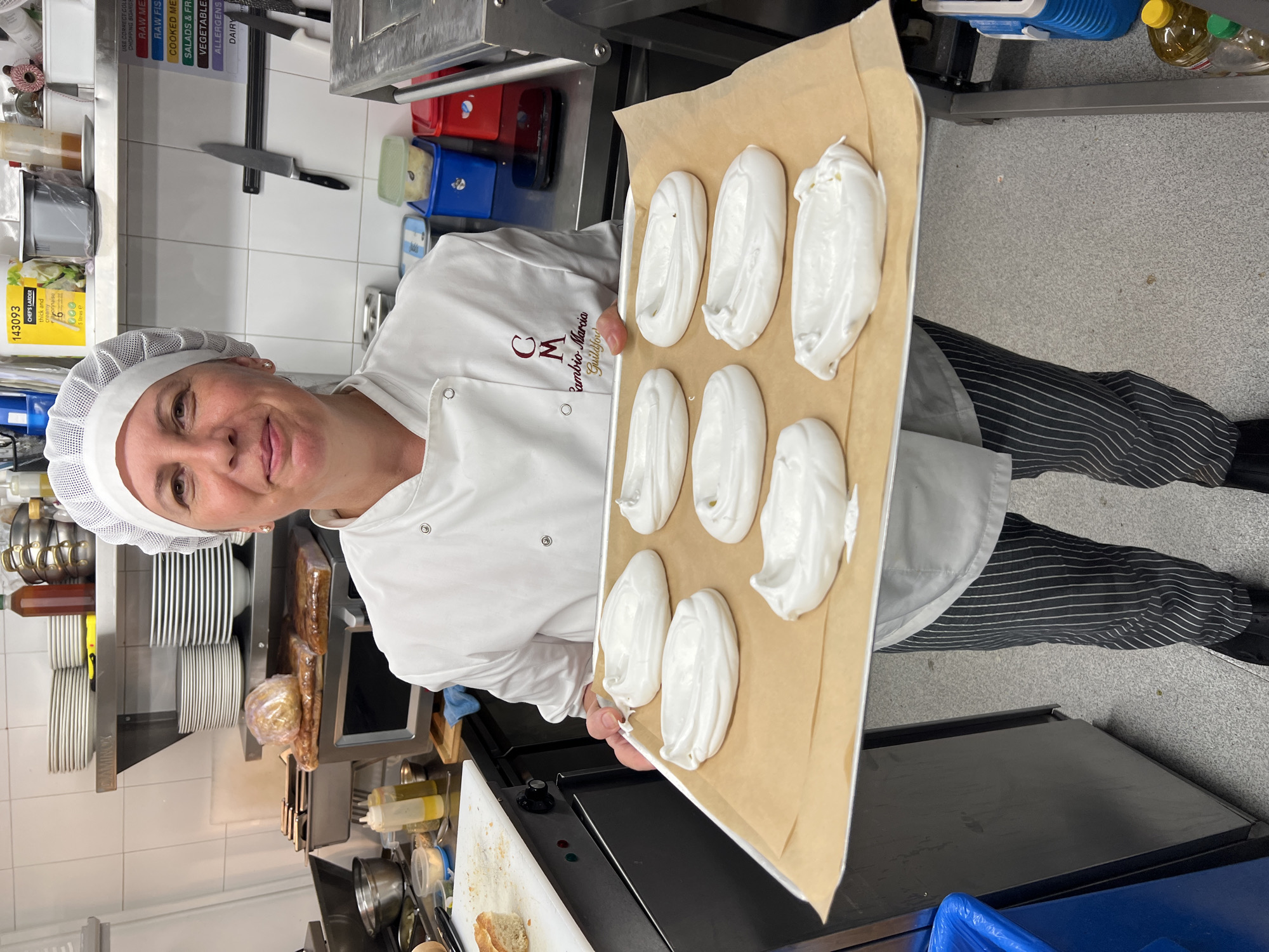 Behind the counter at a Guildford bakery during afternoon service