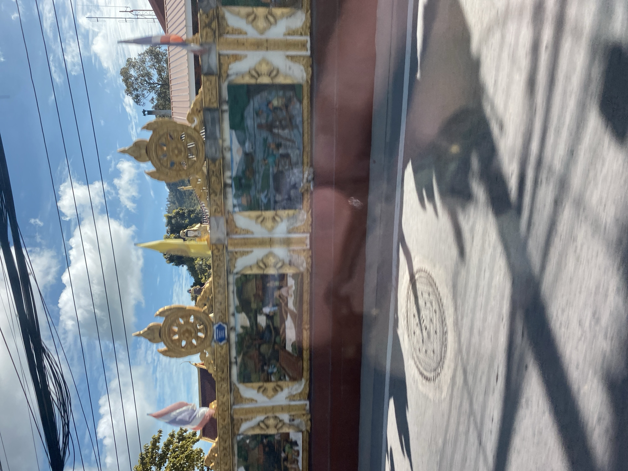 Orange butterflies and street life along Koh Samui's southern roads