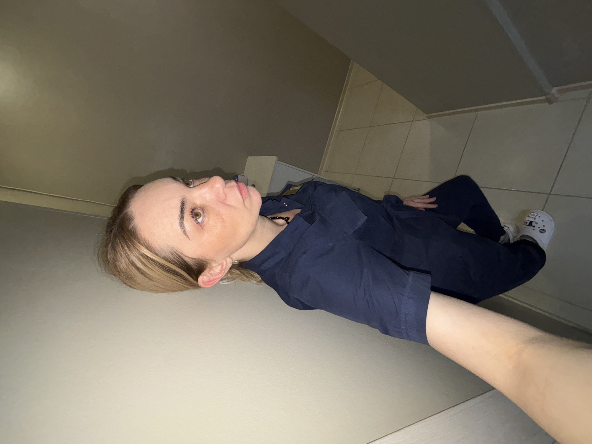 Worker Anna observed at SV PRESTIGE workplace in Russia