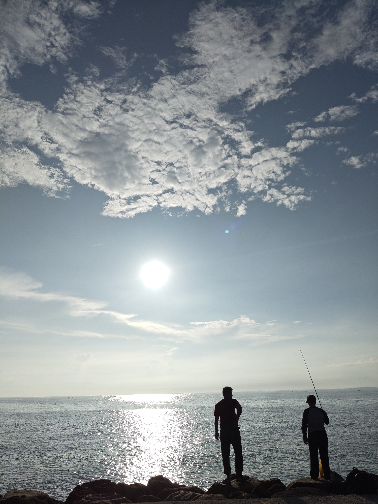 Seascape documented at Lhokseumawe, Indonesia coastline