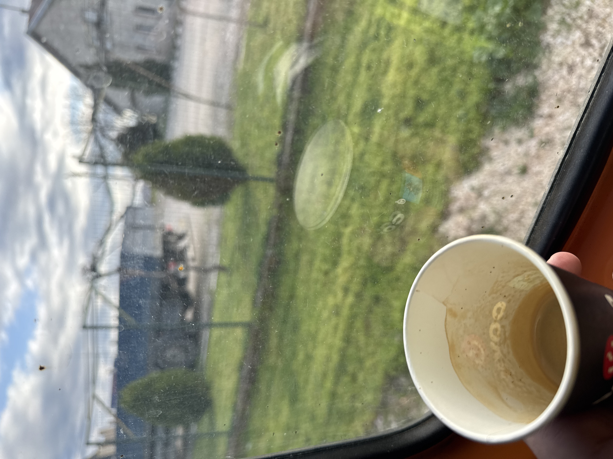 Morning coffee moment captured in Chernolik, Bulgaria