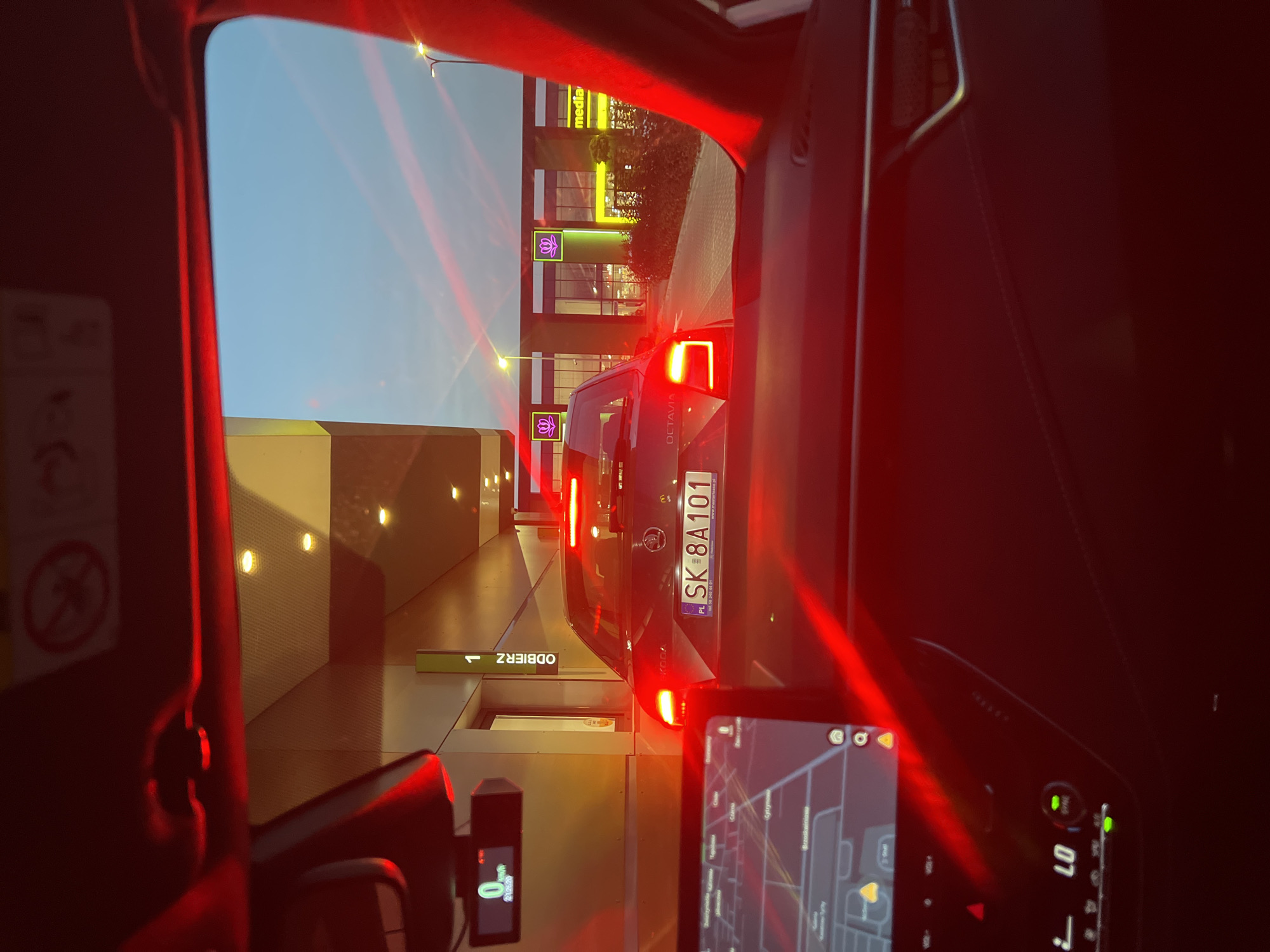McCafé drive-through at dusk in Tychy