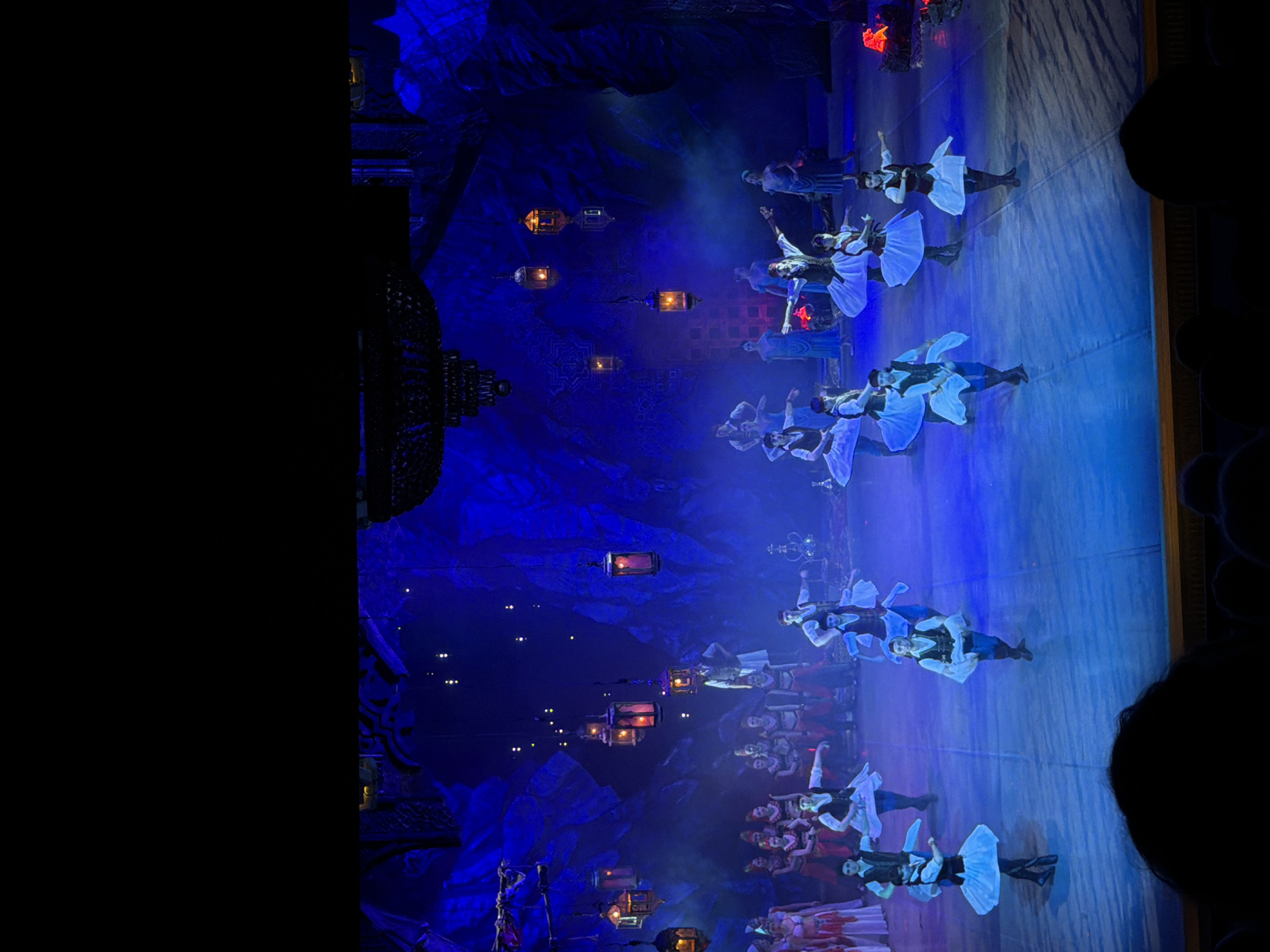 Dance performance captured at ornate theater in Izhevsk, Russia