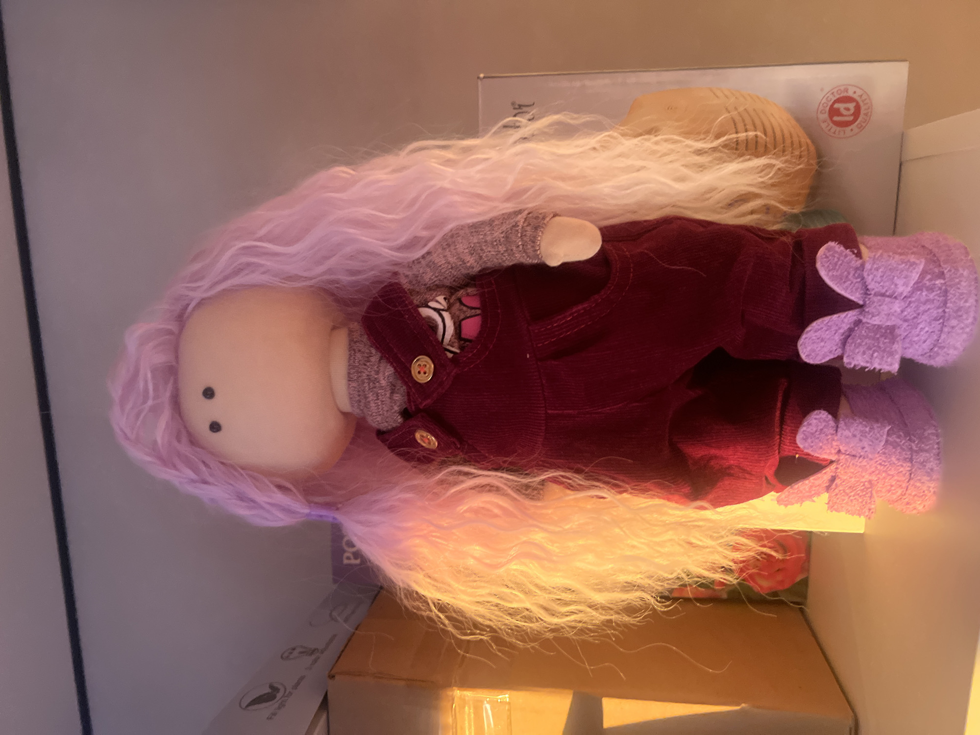 Handmade doll collection documented in Votkinsk, Russia home