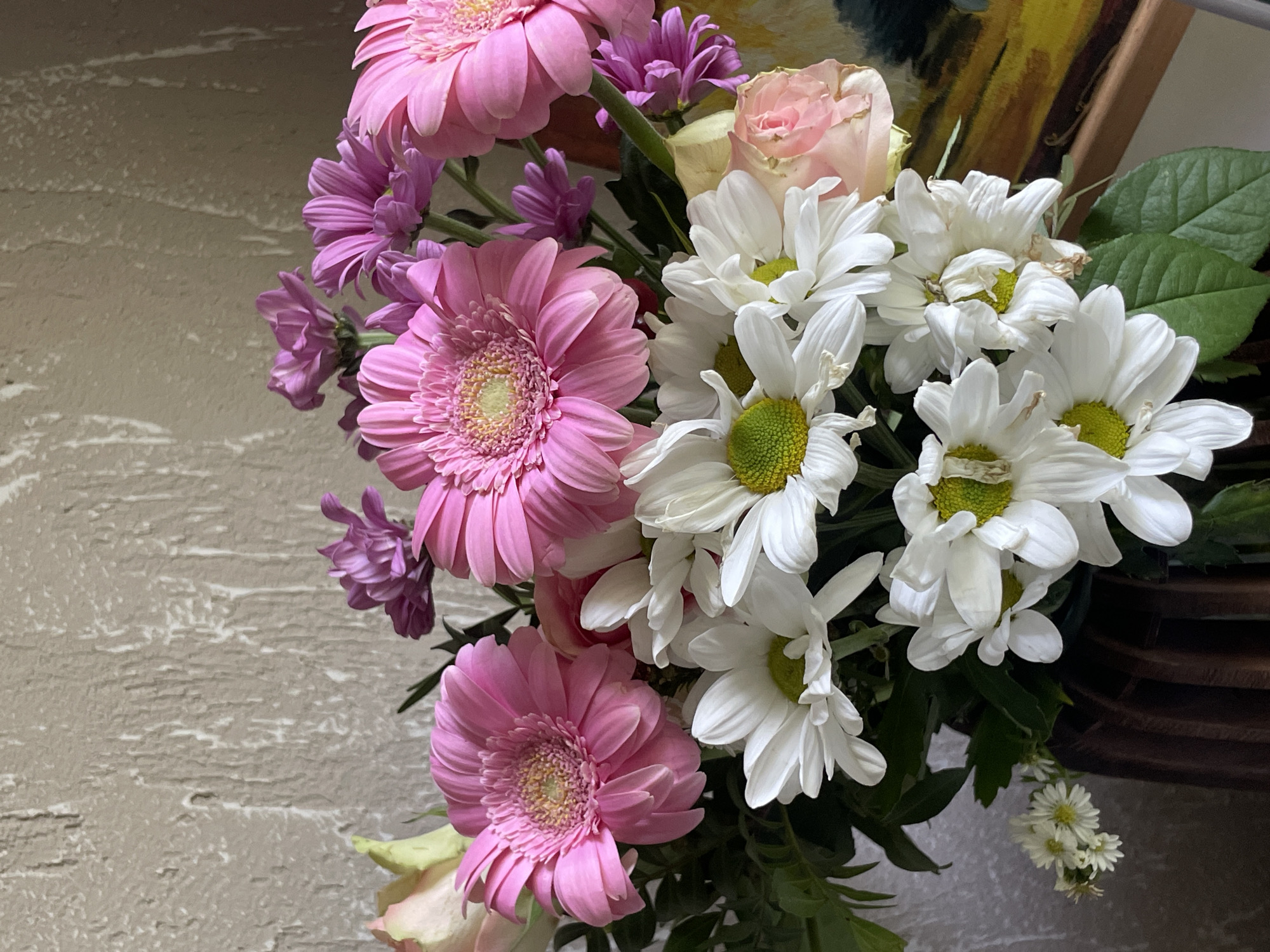 Lazy afternoon at home with flowers, a cat, and portrait shots.