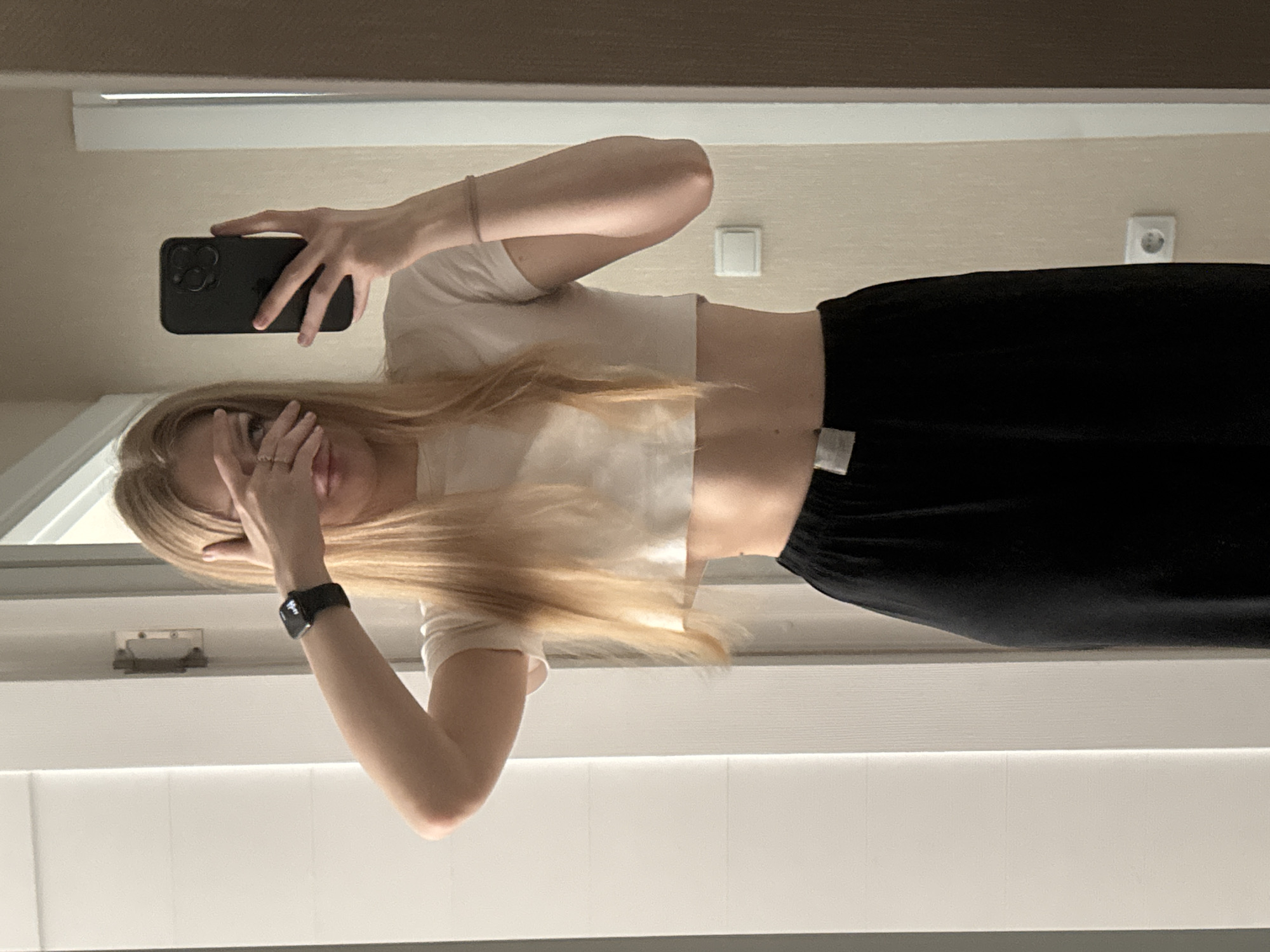 Morning routine documented in Perm apartment includes selfies, breakfast