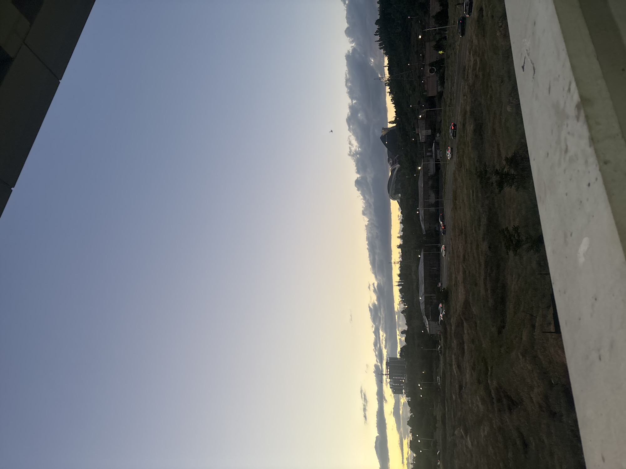 Yerevan resident documents city views and daily moments during sunset