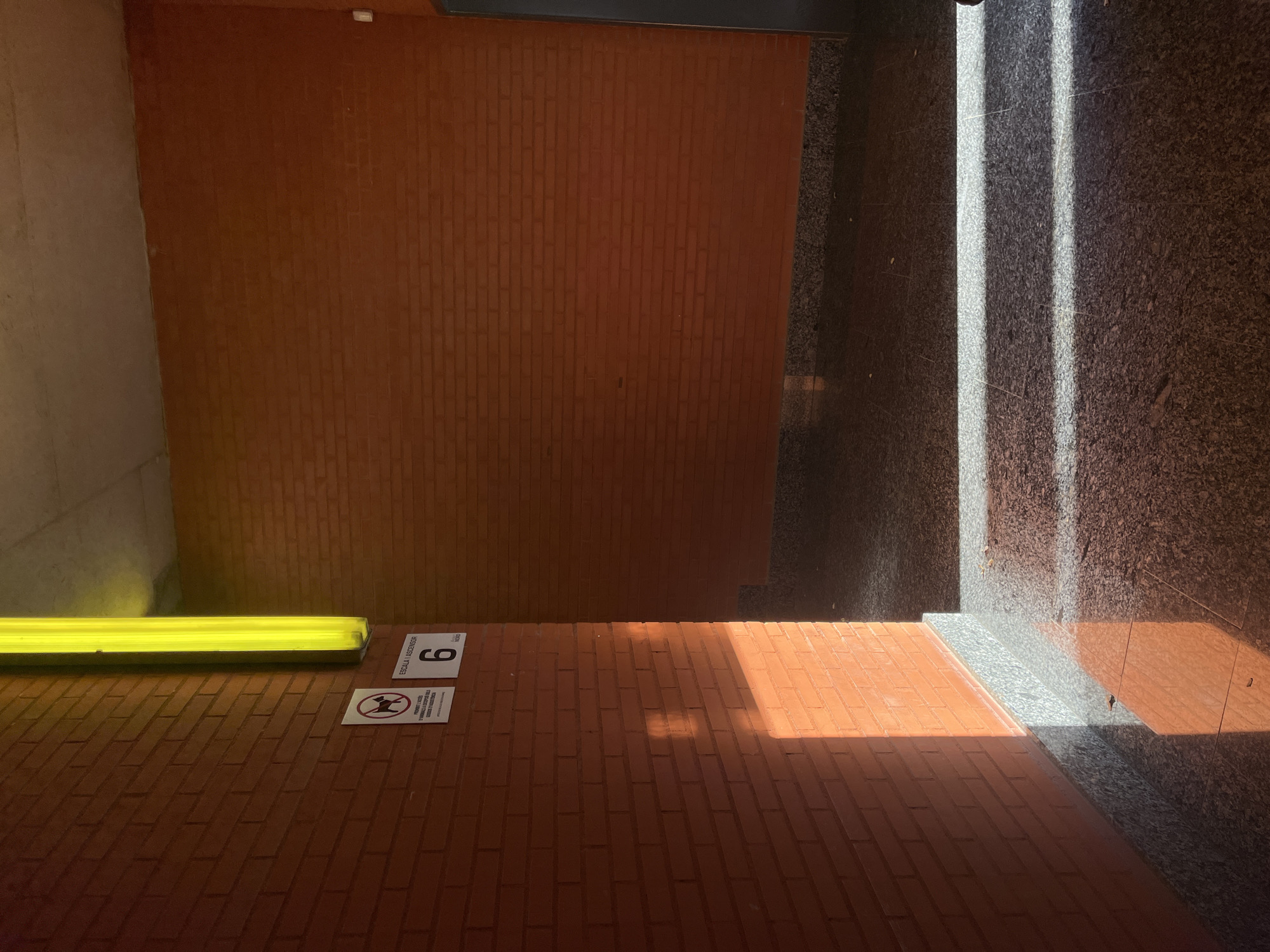 Architectural interior with light patterns captured in València