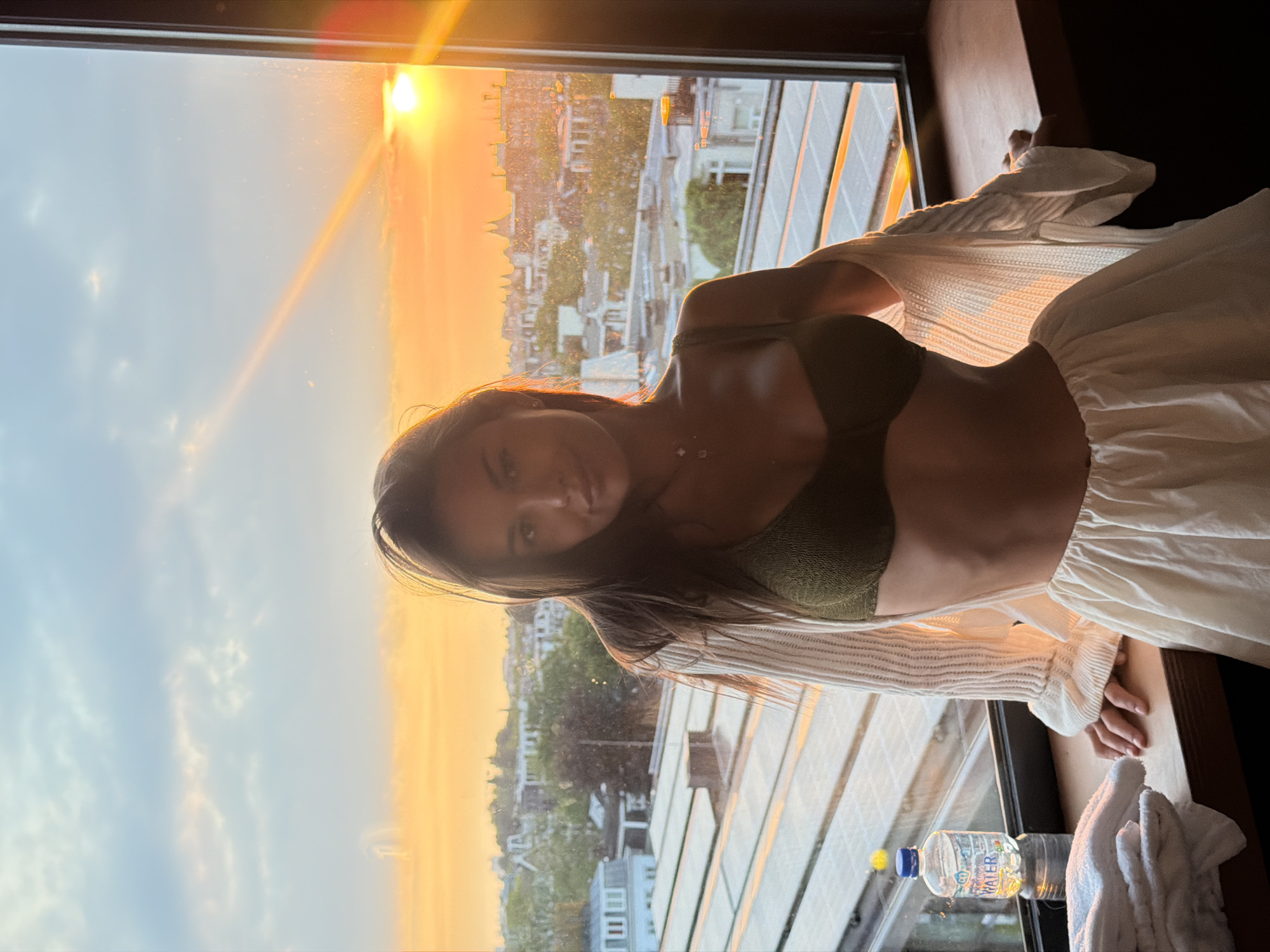 Amsterdam rooftop evening with sunset views and outdoor drinks