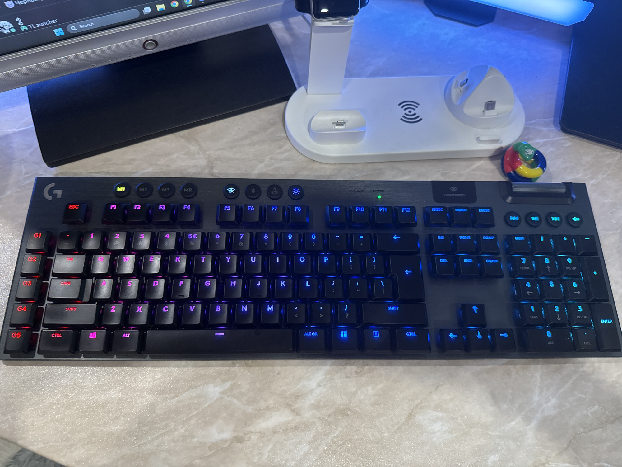 Gaming enthusiast documents workspace and hobbies in Beloslav apartment